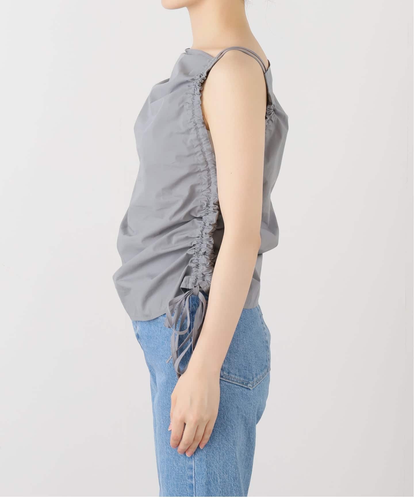 BASERANGE/ベースレンジ】PICTORIAL STRAP TOP / TSPIS-PO-AU25
