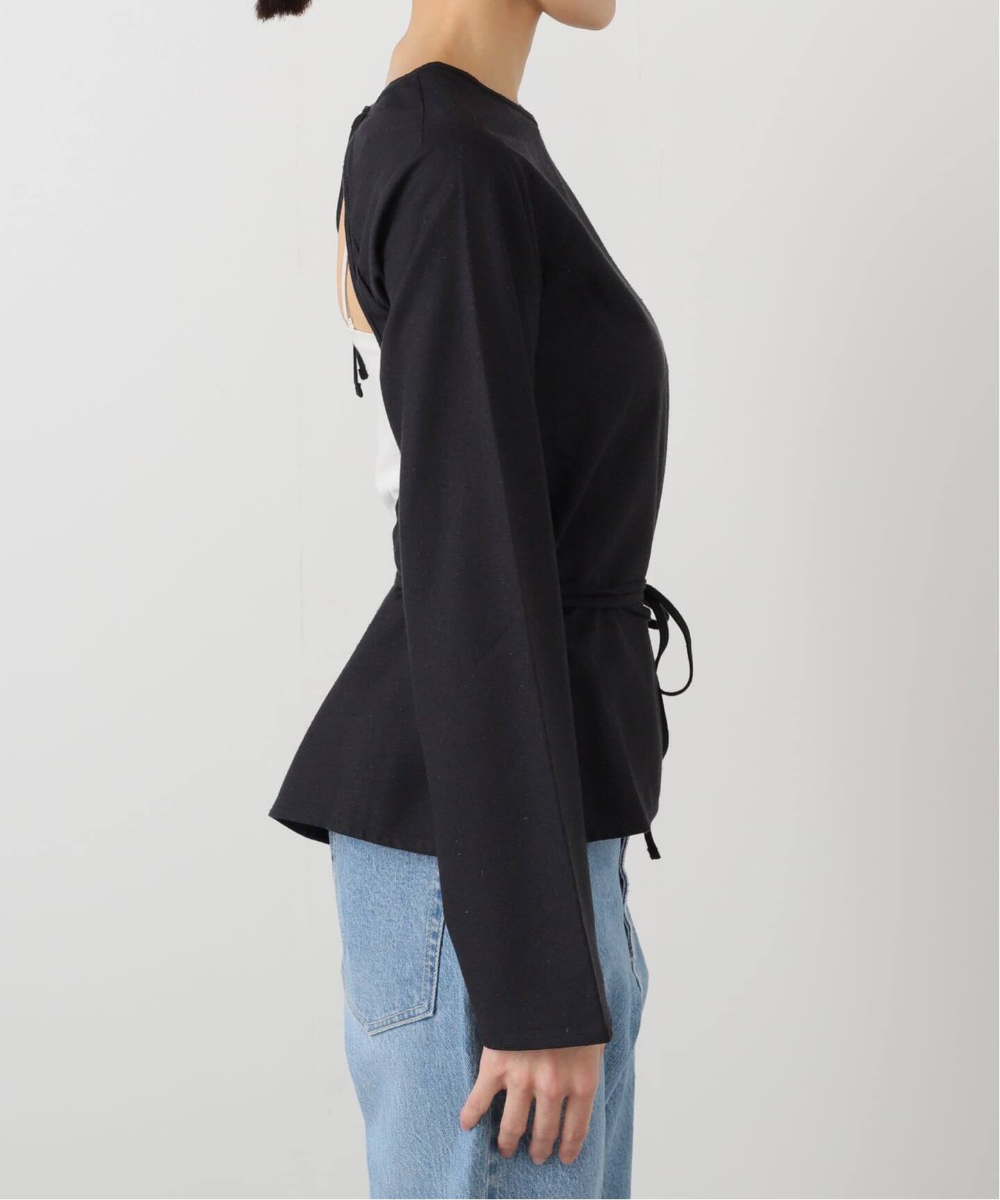 BASERANGE Shaw Long Sleeve ブラック/S 新品 BASERANGE（ベースレンジ） Tシャツ SHAW LONG SLEEVE FSHL RIB 000