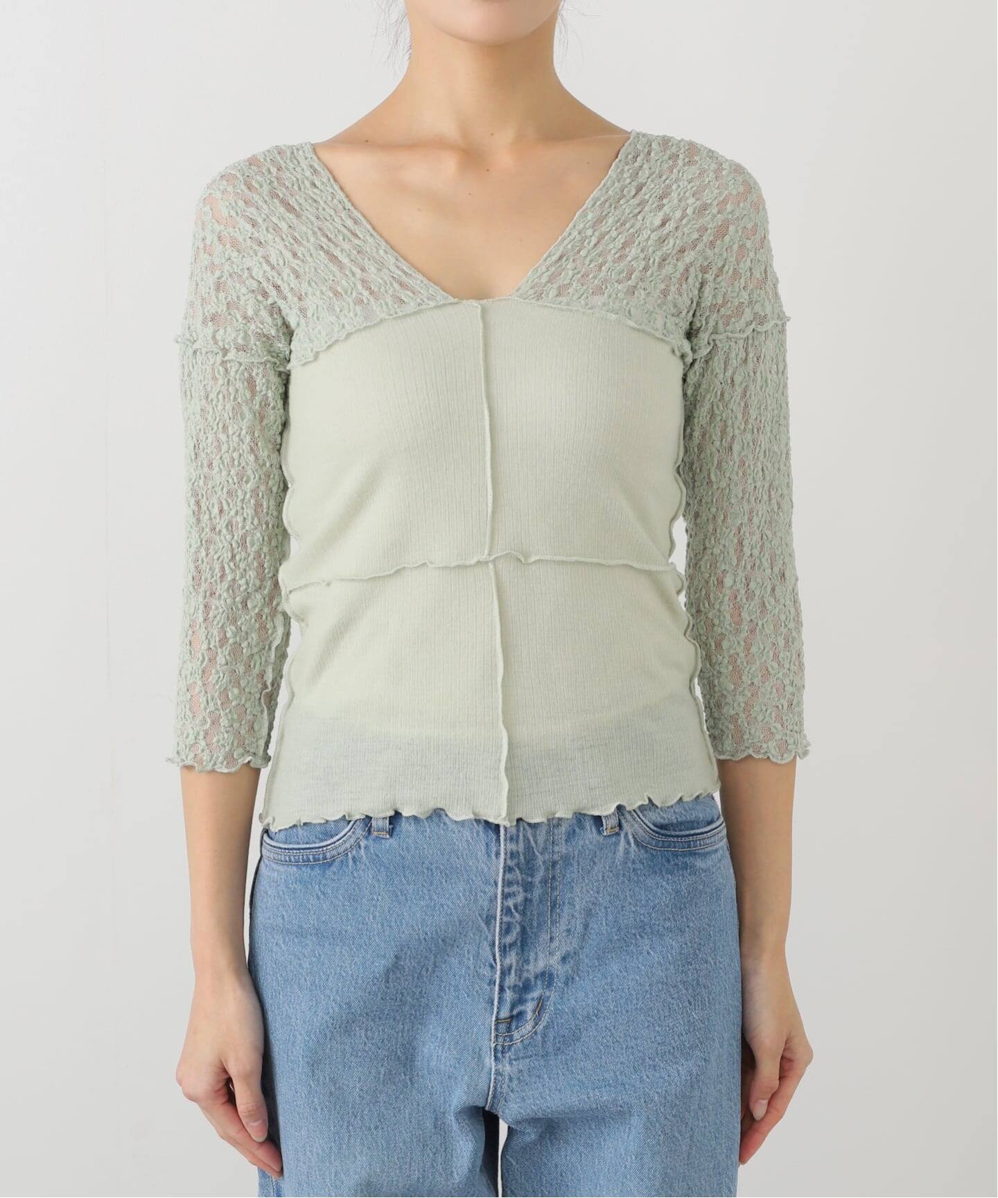 BASERANGE/ベースレンジ】NEHRU LONG SLEEVE TEE / TTNLS-LA-WI25（T