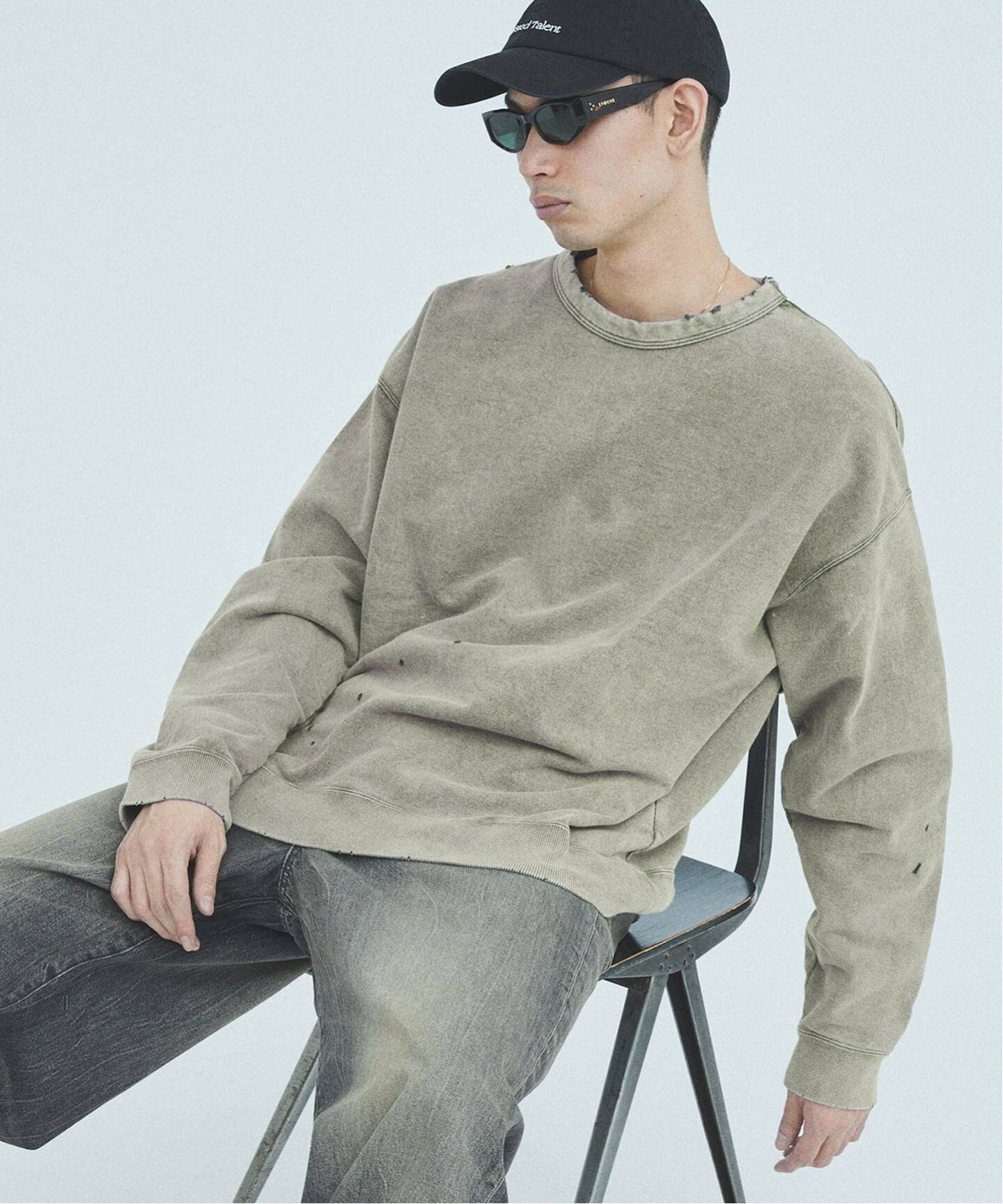 J.S.Homestead / パシフィック 裏毛 ダメージ スウェット（スウェット