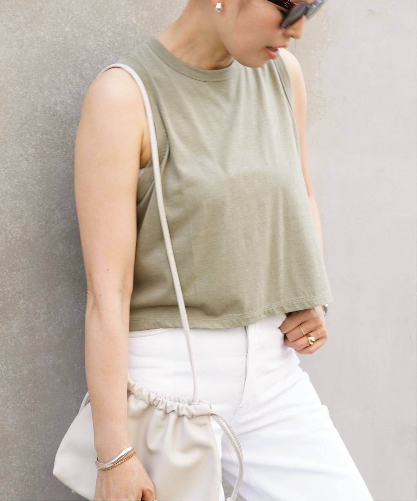 Deuxieme Classe【CELERIセルリ】CROPPED タンクトップ CELERI/セルリ】CROPPED タンクトップ（タンクトップ）｜Deuxieme
