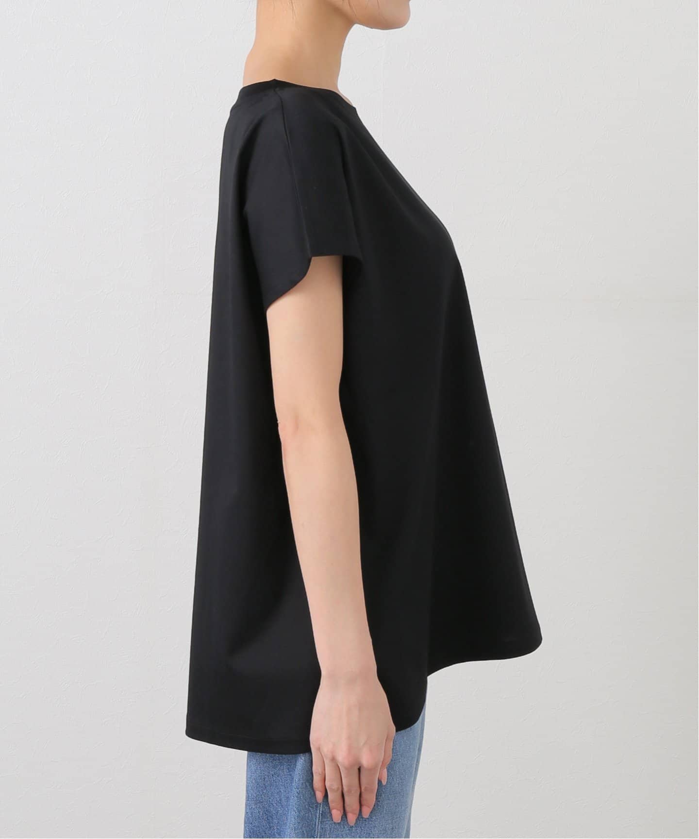 【美品】23SS Deuxieme Classe CELERI フレアーTシャツ CELERI フレンチスリーブ Tシャツ（Tシャツ／カットソー