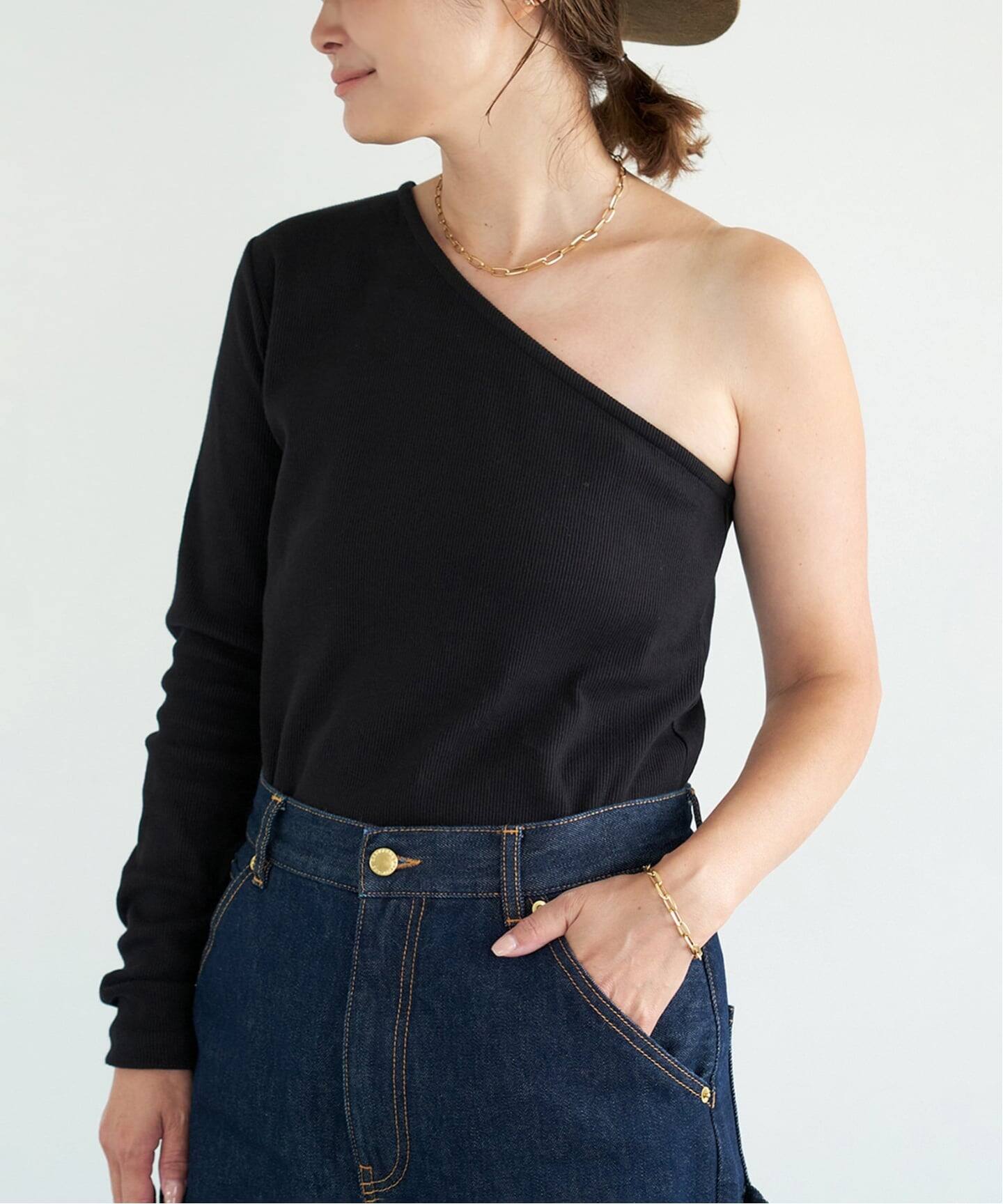 CELERI ワンショルダートップ（Tシャツ／カットソー）｜Deuxieme