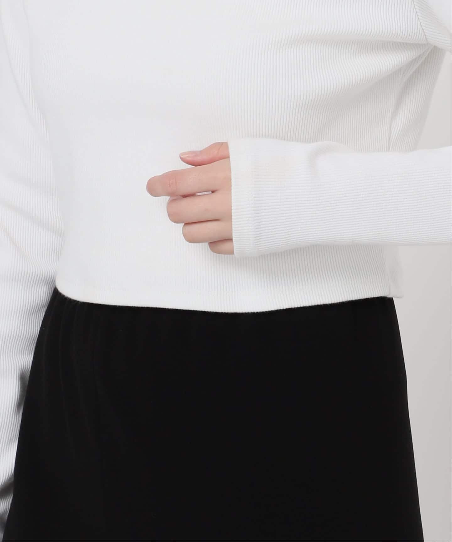 CELERI cropped ロングスリーブトップ（Tシャツ／カットソー