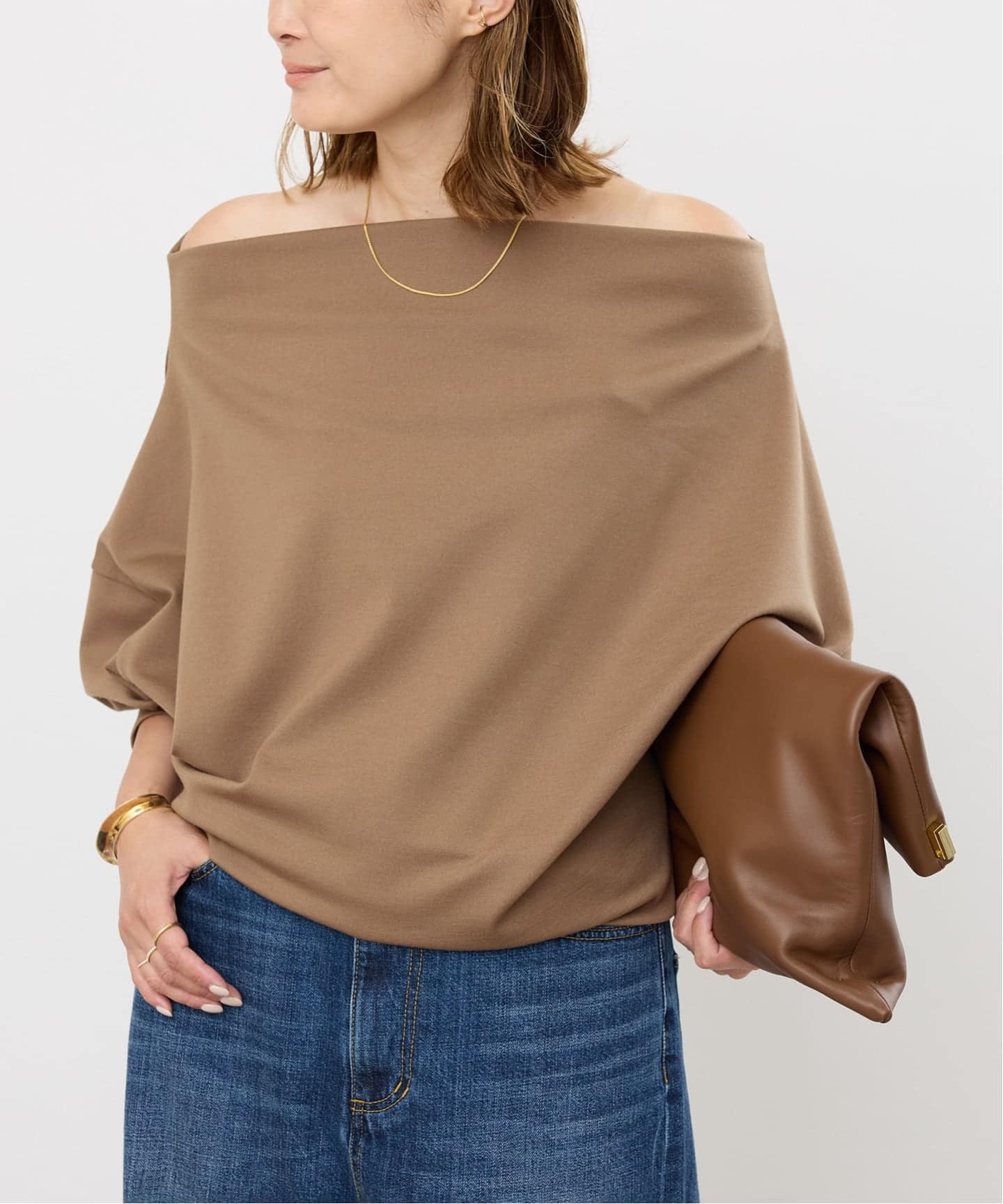 【Deuxieme Classe】　Prime wool フリースプルオーバー 予約》*PRIMEWOOL PONTE プルオーバー（Tシャツ／カットソー