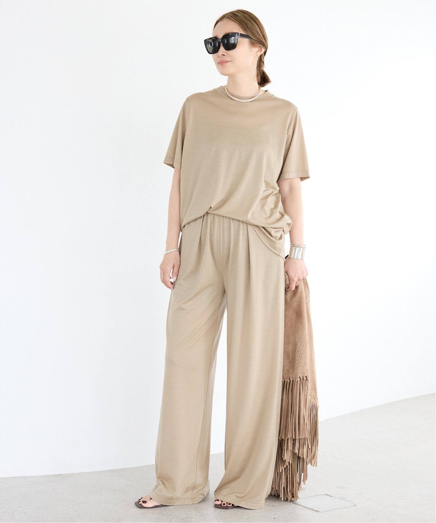 Prime wool jersey Tシャツ（Tシャツ／カットソー）｜Deuxieme Classe 