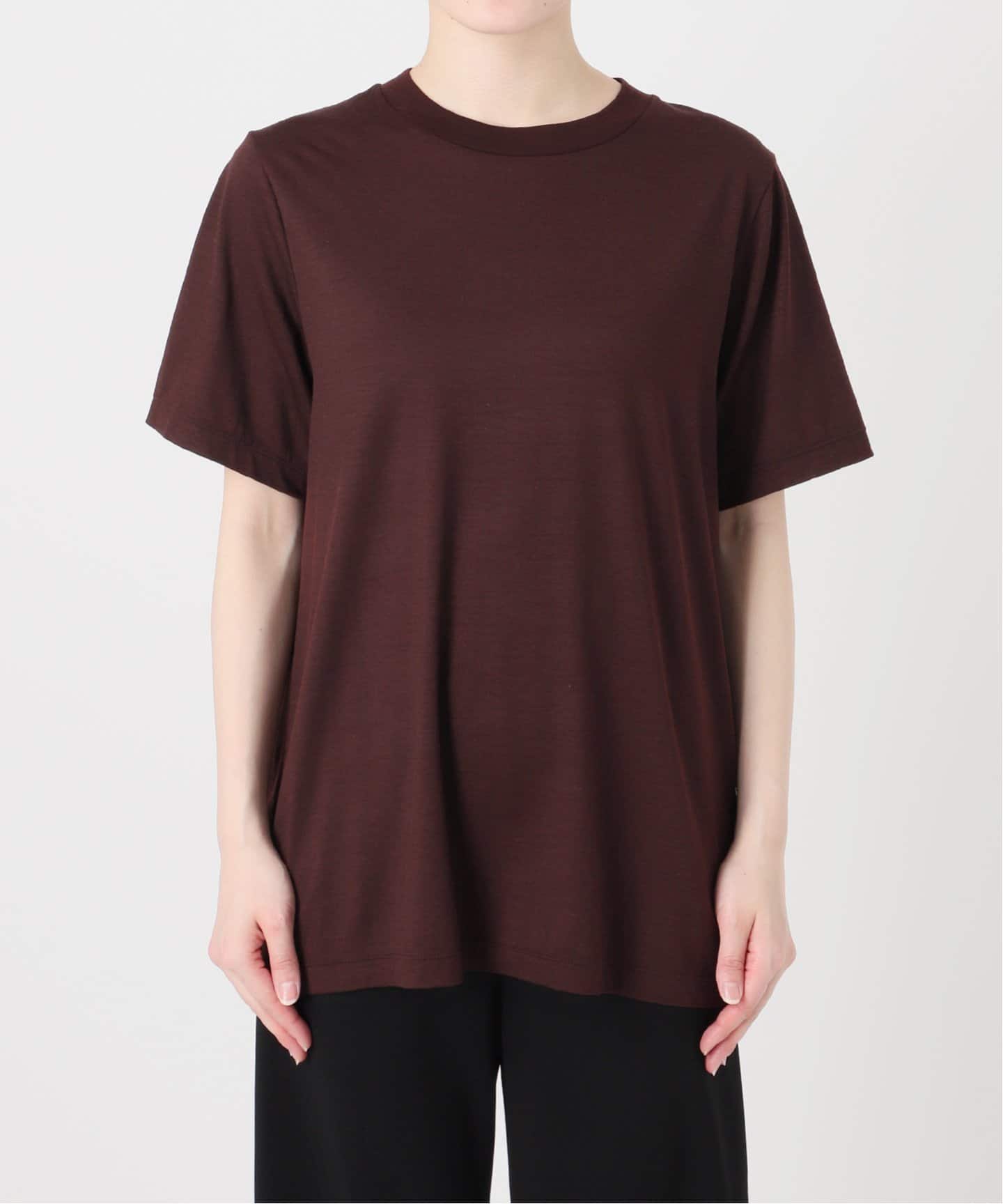 格安saleスタ Prime wool jersey Tシャツ（Tシャツ／カットソー）｜Deuxieme トップス