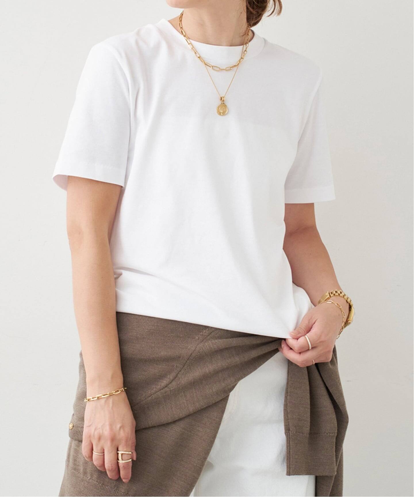 ドゥーズィエムクラス　GLANCE WHITE Tシャツ　白 GLANCE Tシャツ（Tシャツ／カットソー）｜Deuxieme Classe