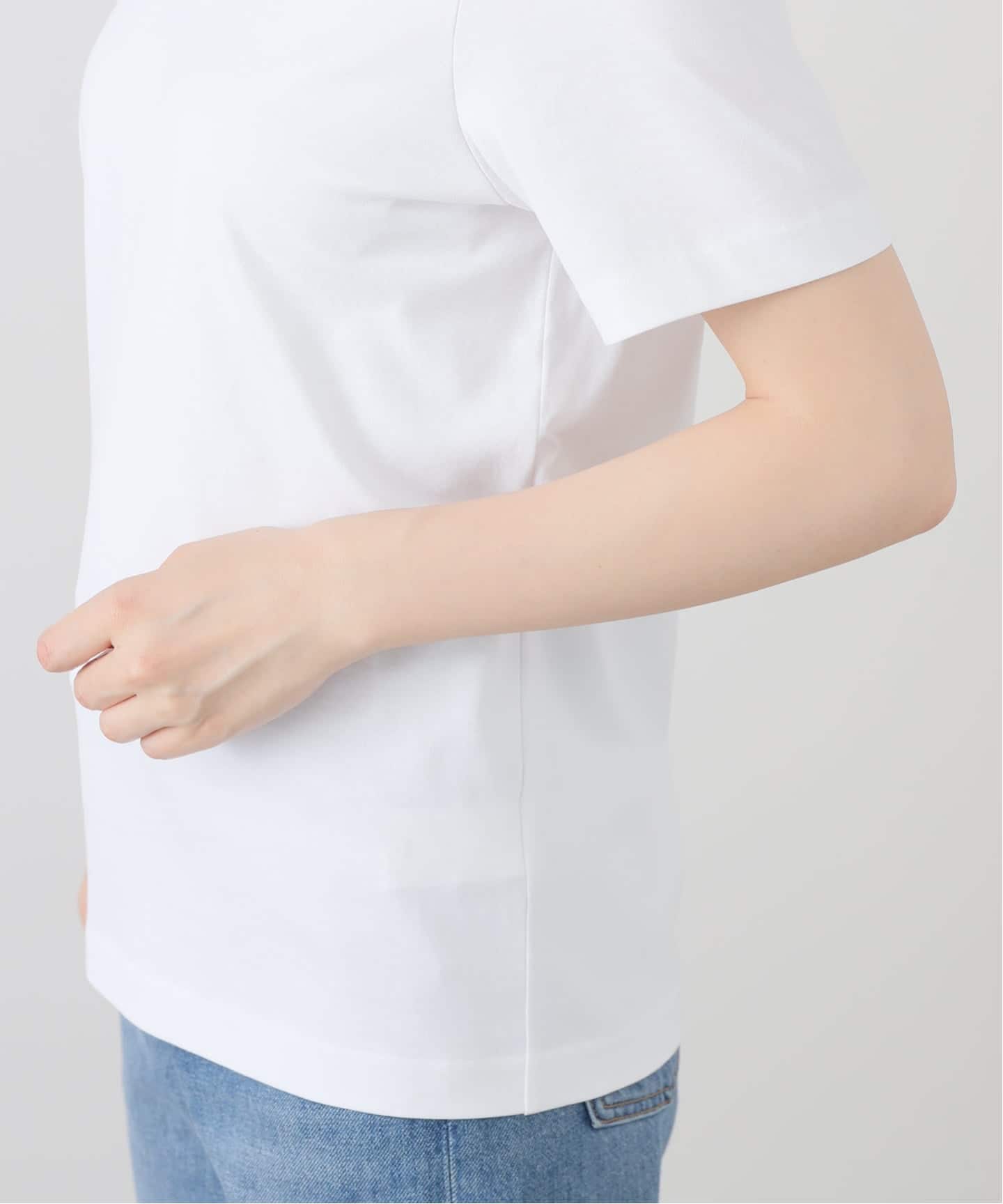 【MUSE de Deuxieme Classe】GLANCE Tシャツ 白 GLANCE Tシャツ（Tシャツ／カットソー）｜Deuxieme Classe