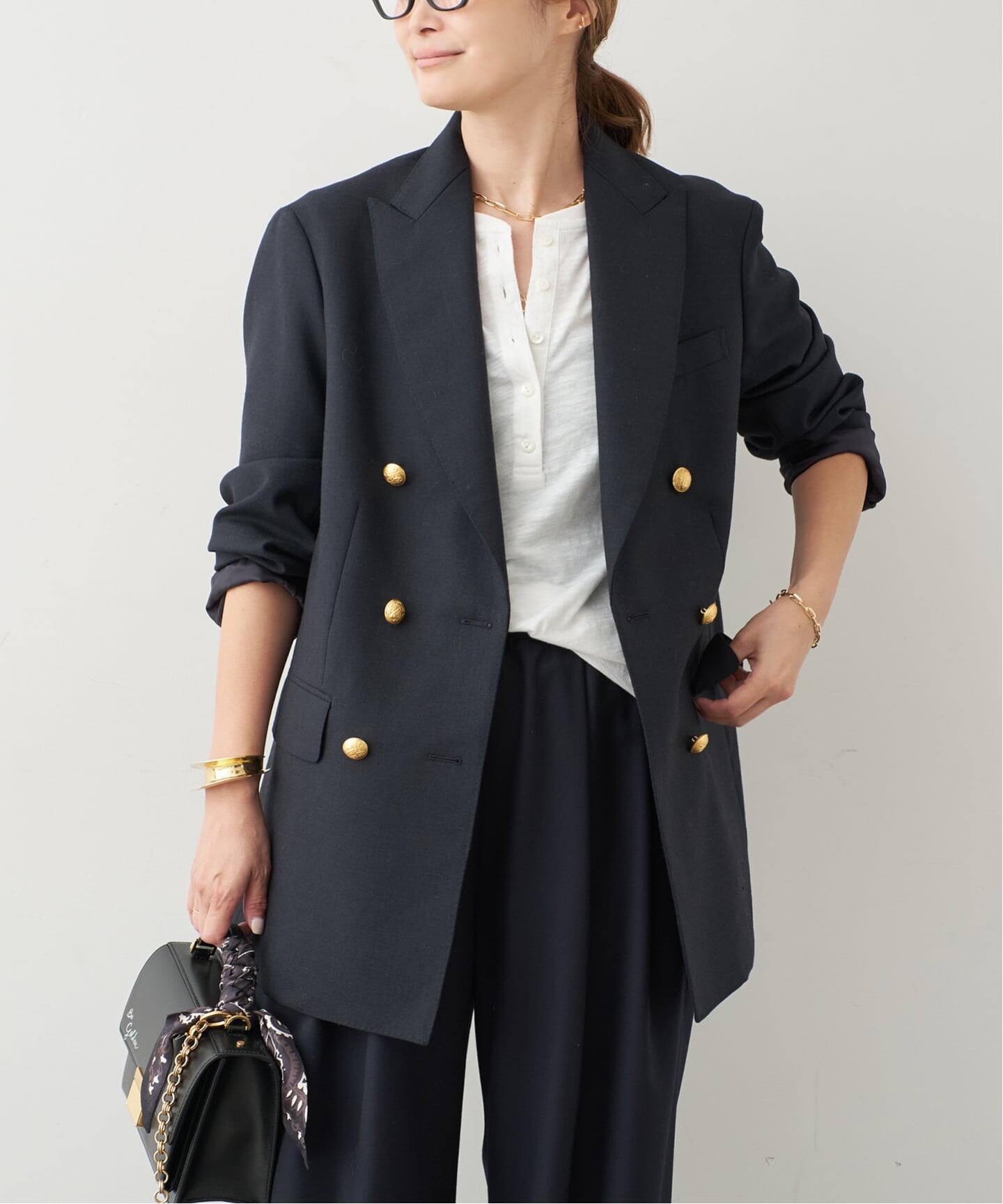 COTTON SLAB HENRY Tシャツ（Tシャツ／カットソー）｜Deuxieme Classe