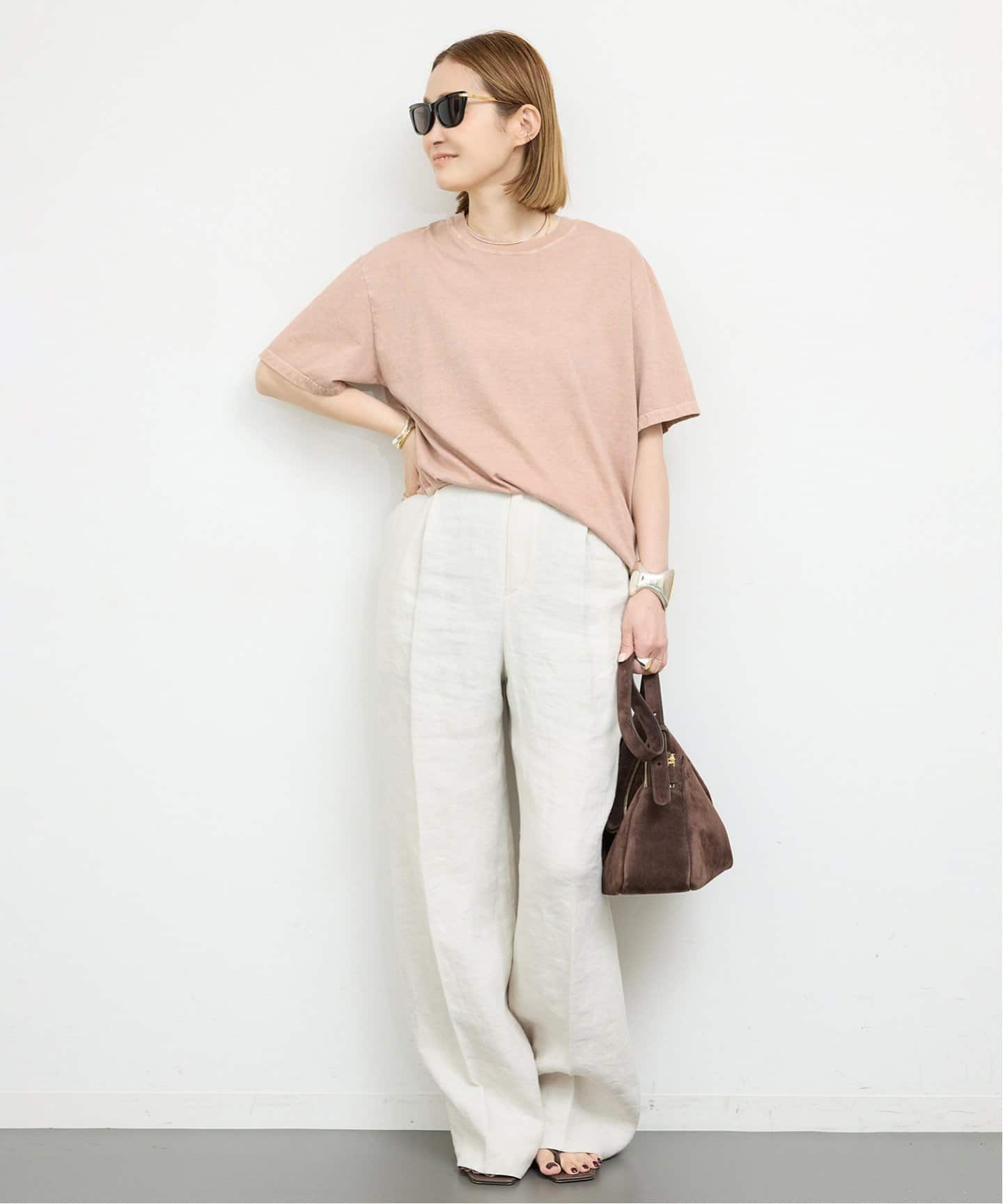 Refinement Tシャツ　ピンク Refinement Tシャツ（Tシャツ／カットソー）｜Deuxieme Classe