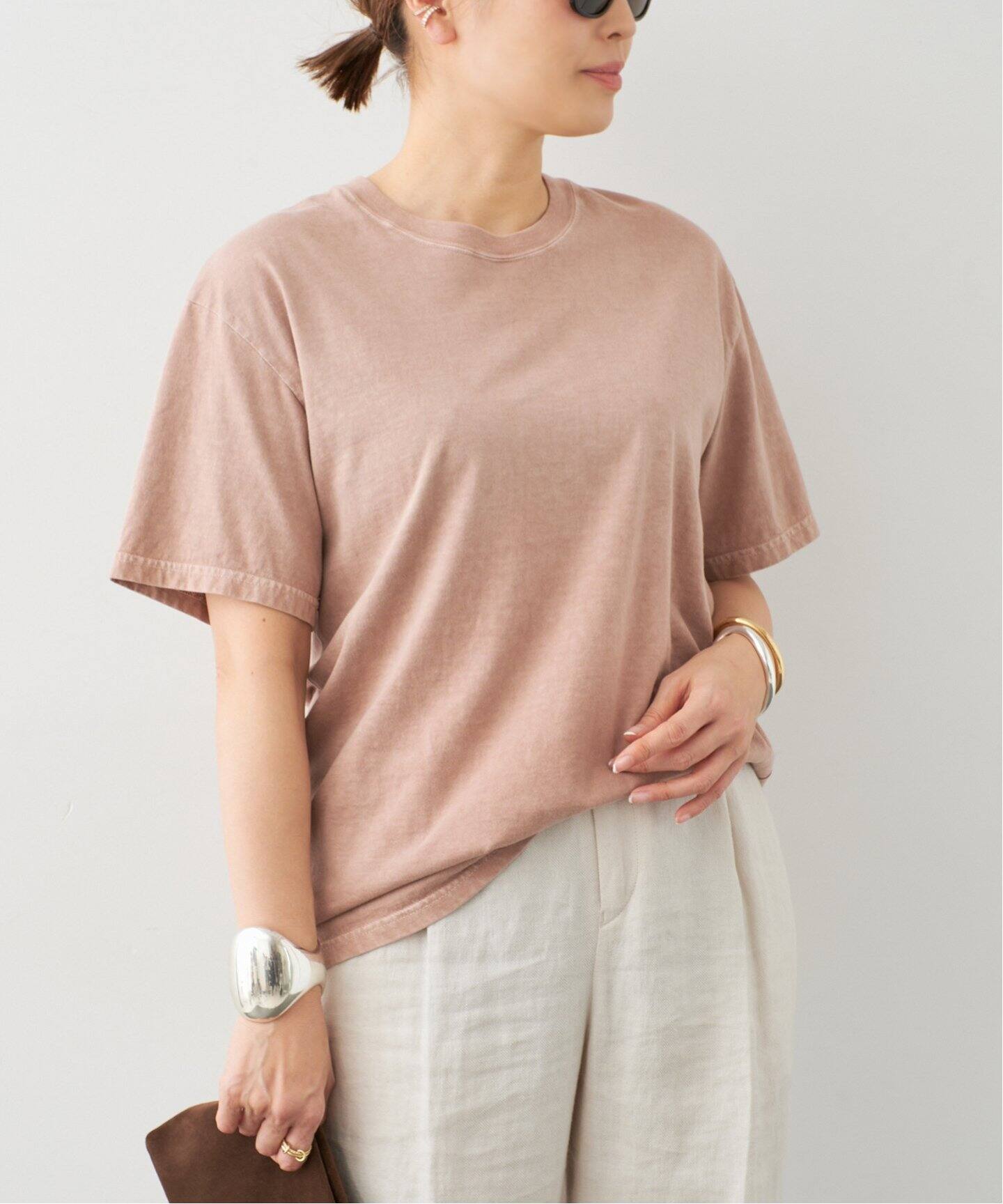 新品タグ付Deuxieme Classe Refinement Tシャツ/ピンク 新品タグ付Deuxieme Classe Refinement Tシャツ/ピンク