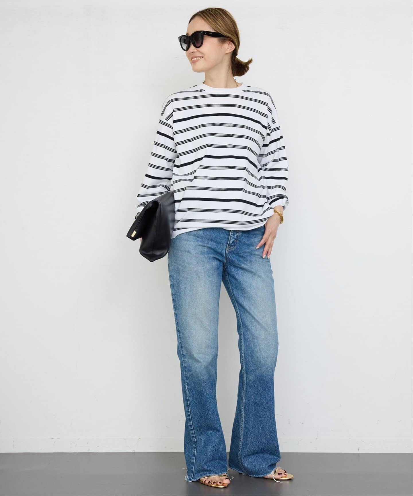 Thrilling Stripe Tシャツ（Tシャツ／カットソー）｜Deuxieme