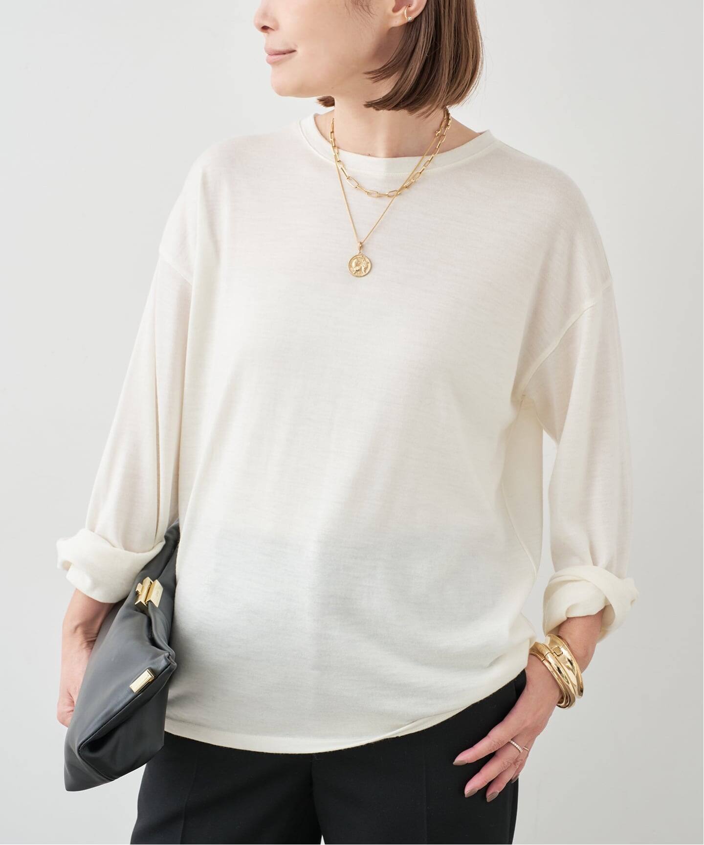 ドゥーズィエムクラス Ladylike Tシャツ 白 未使用品 定価24200円 ドゥーズィエムクラス Ladylike Tシャツ 白 未使用品 定価24200