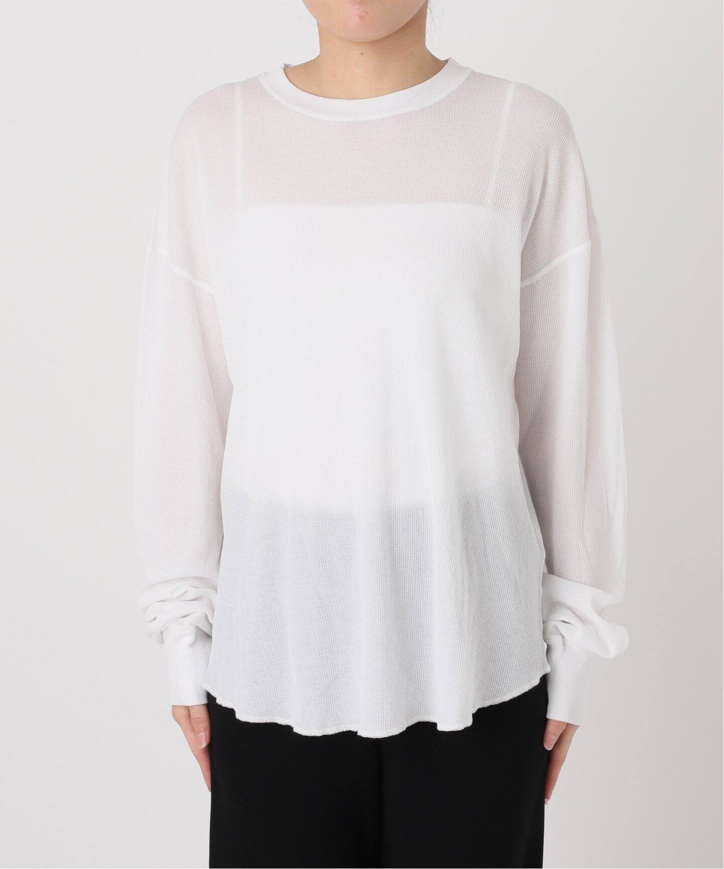 New Sheer Waffle Tシャツ（Tシャツ／カットソー）｜Deuxieme