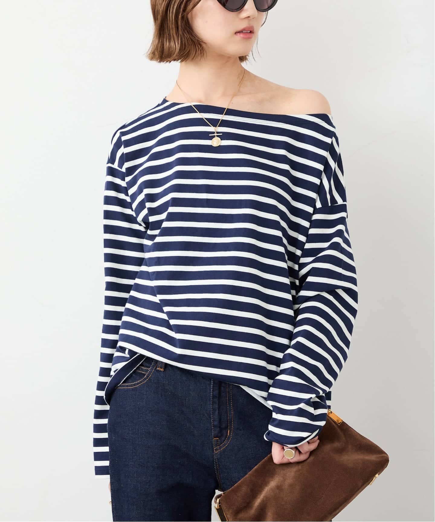 Deuxieme Classe Thrilling Stripe Tシャツ Deuxieme classe Thrilling Stripe Tシャツ レディース