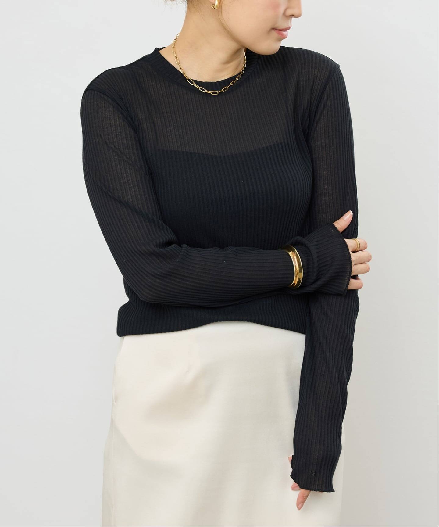 アパルトモン ドゥーズィエムクラス Sheer T-shirt シアー ニット