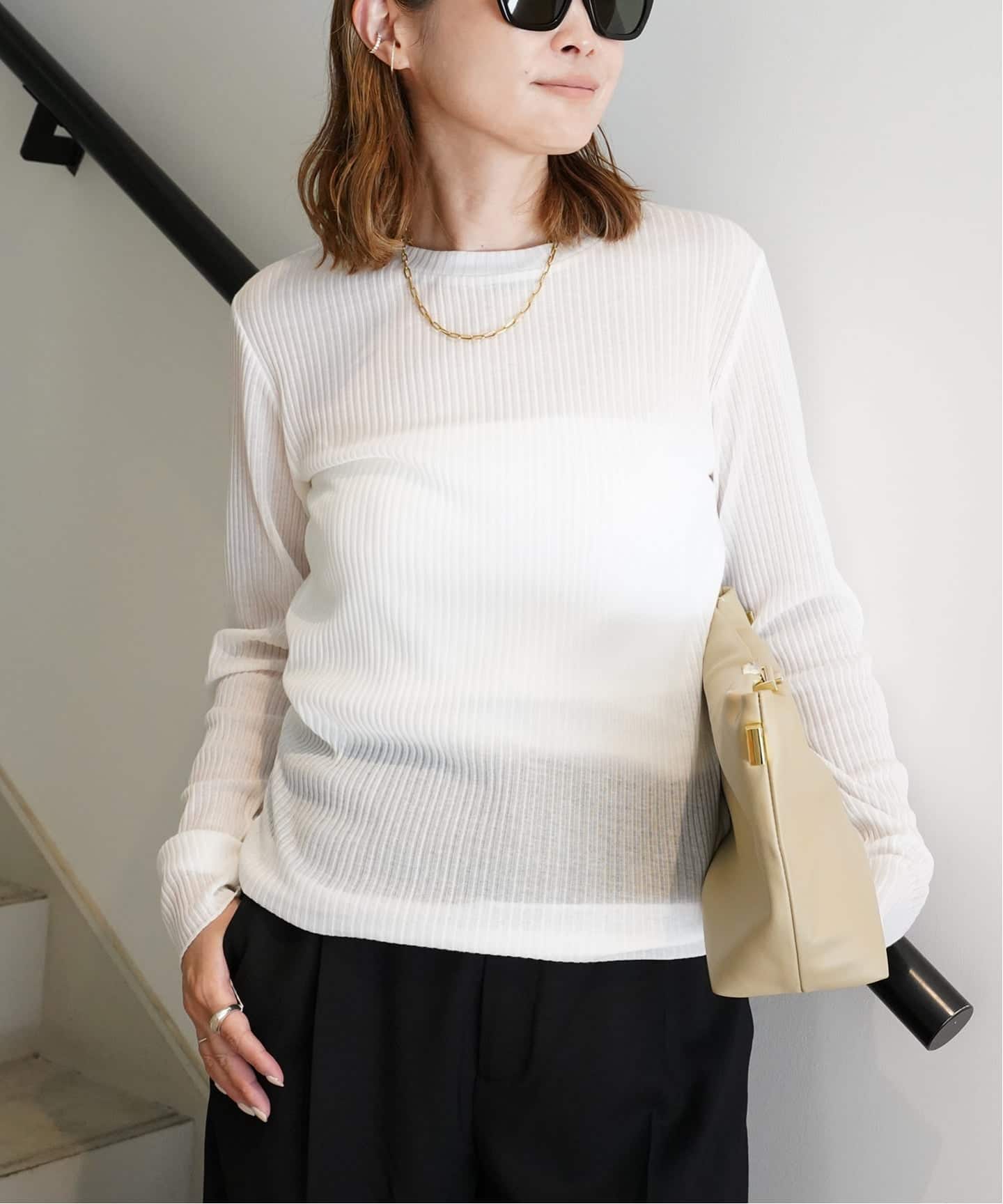 mona　Deuxieme Classe TOTAN Sheer Tシャツ TOTAN Sheer Tシャツ（Tシャツ／カットソー）｜Deuxieme Classe