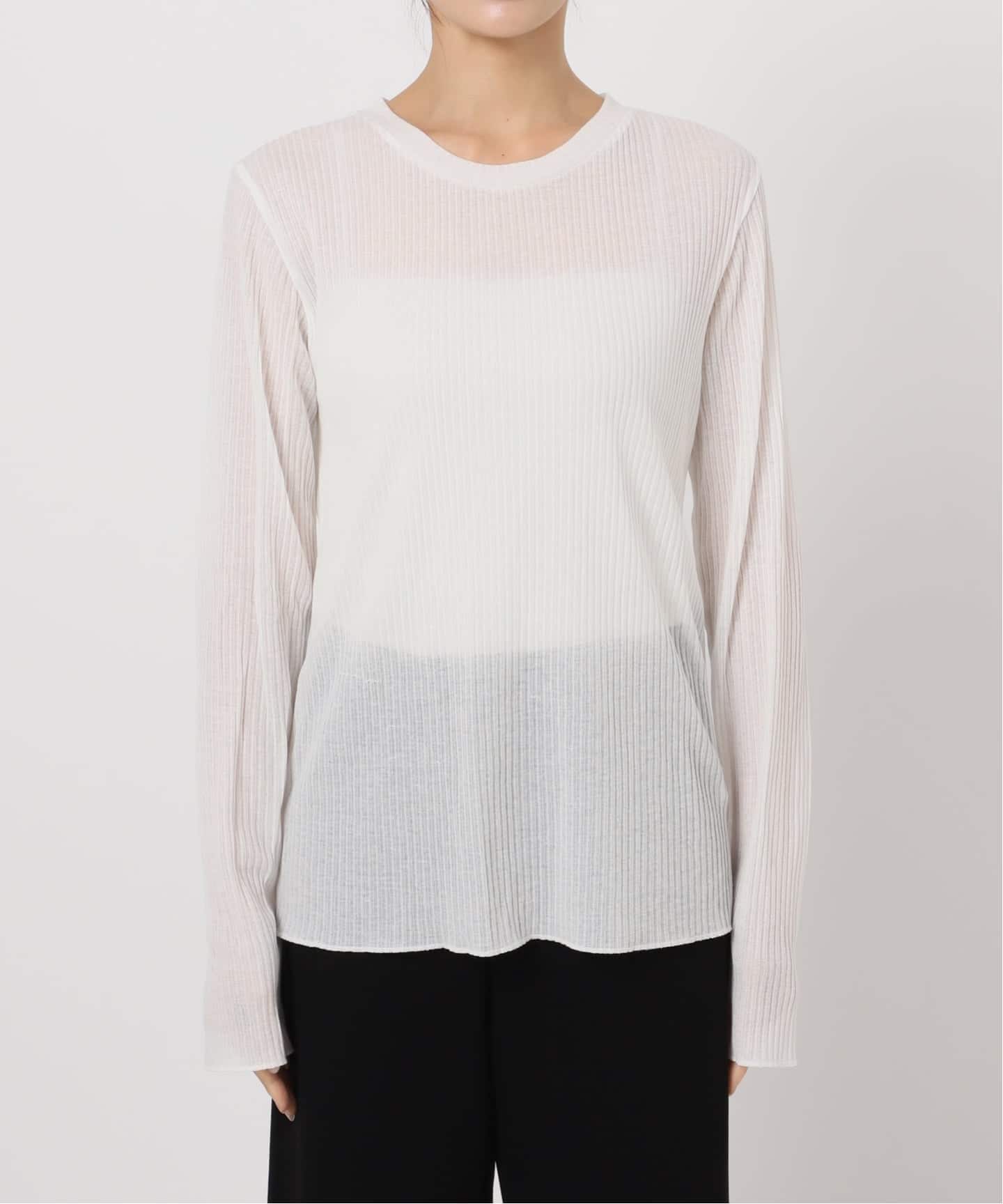 TOTAN Sheer Tシャツ　ブラウン TOTAN Sheer Tシャツ（Tシャツ／カットソー）｜Deuxieme Classe