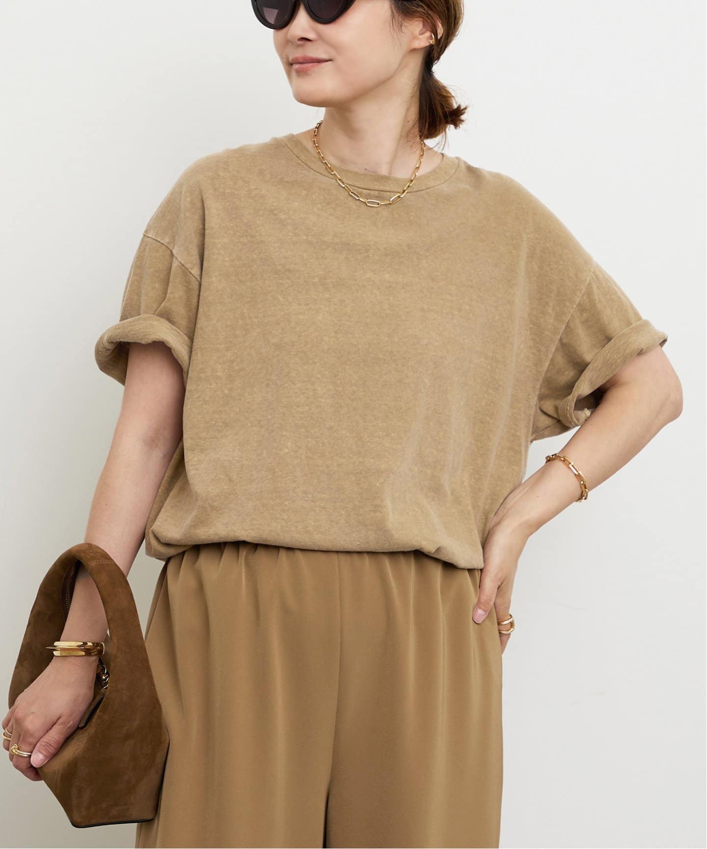Deuxieme Classe ドゥーズィエムクラス　ブラウン Tシャツ 追加 Dignity Tシャツ（Tシャツ/カットソー）｜Deuxieme Classe