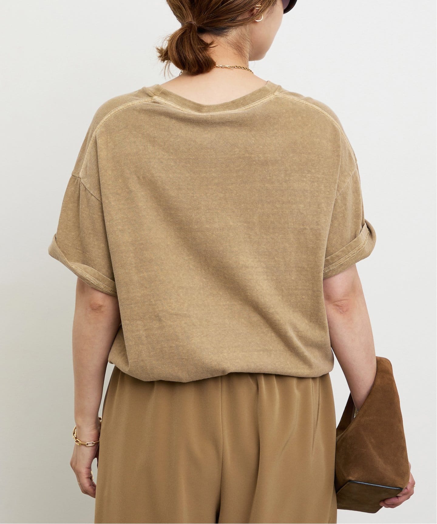 ドゥーズィエムクラス 未使用品 リネン ベースTシャツ ベージュ フリーサイズ Deuxieme Classe（ドゥーズィエムクラス）の「LINEN BASE T