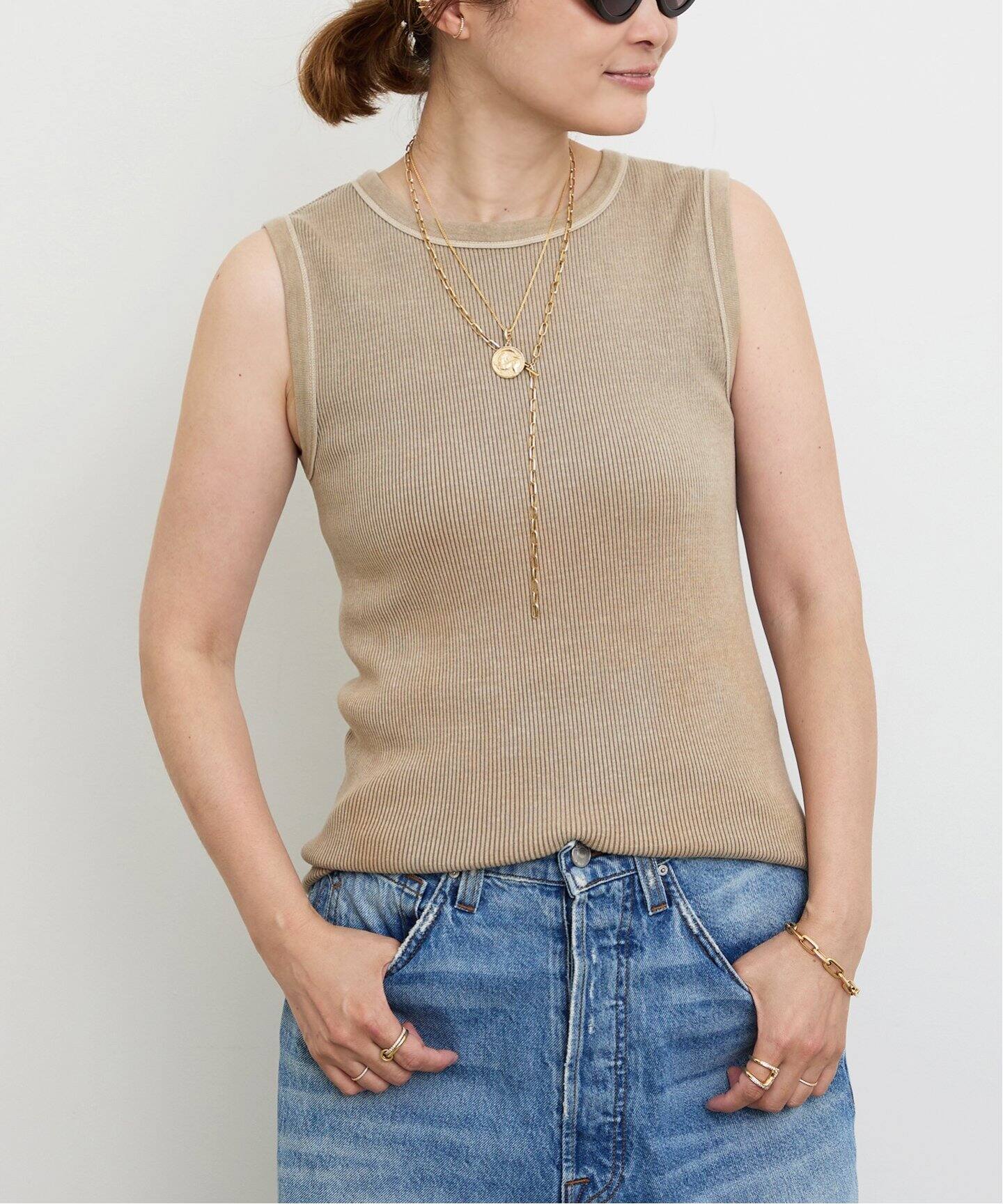 Vintage ノースリーブ Tシャツ（Tシャツ／カットソー）｜Deuxieme