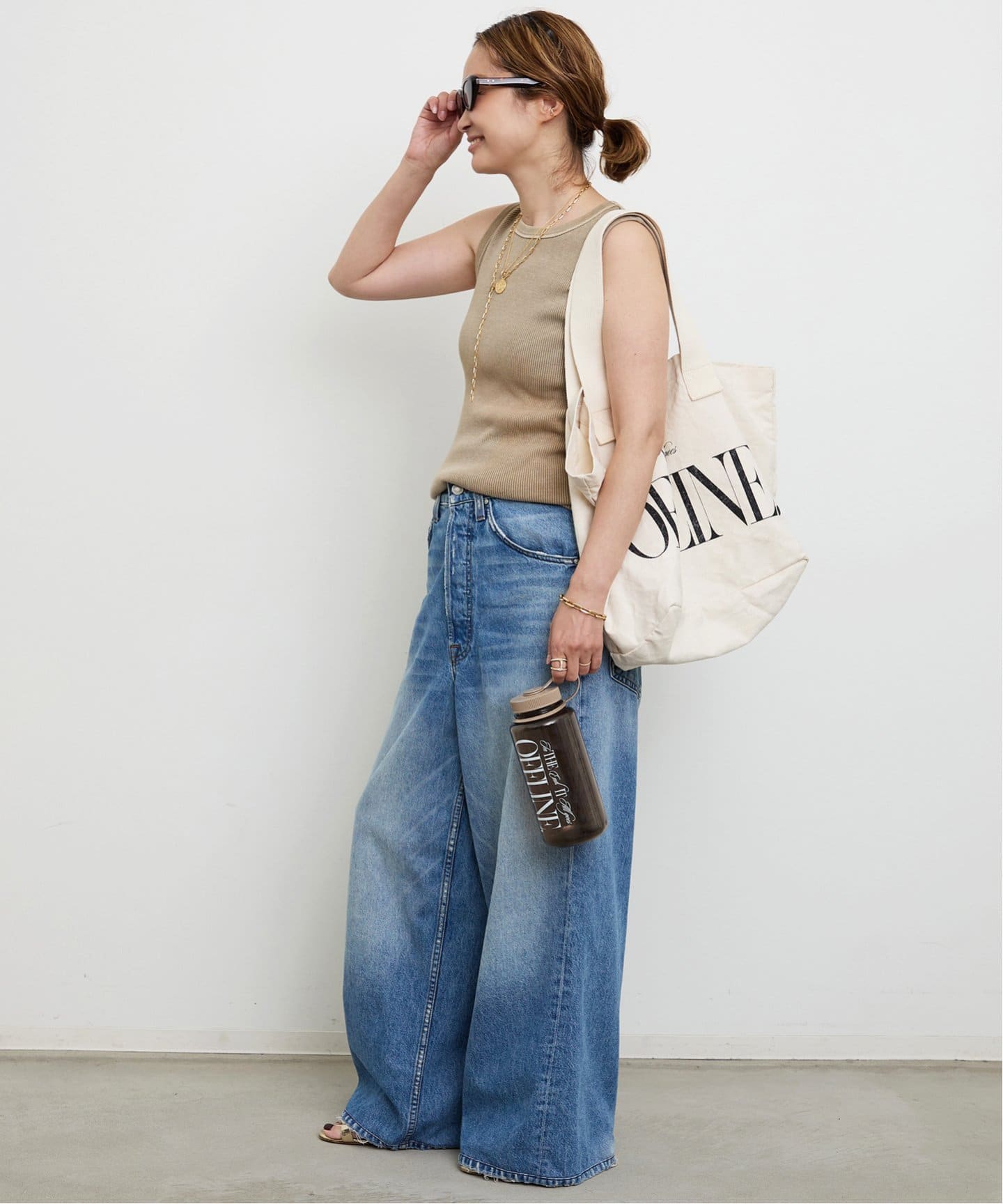 美品　ドゥーズィエムクラス　近年　日本製　ノースリーブ　カットソー　シンプル Deuxieme Classe(ドゥーズィエムクラス) / ノースリーブ