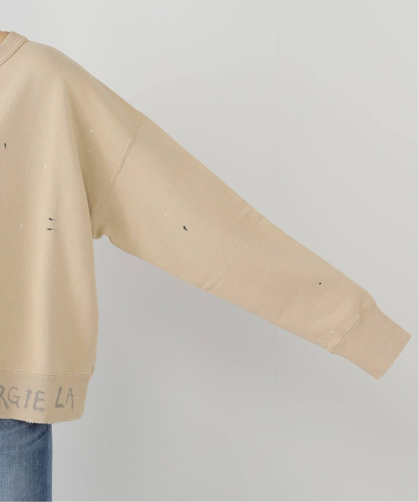 ドゥーズィエムクラス　ベージュスウェット MAISON MARGIELA/メゾン マルジェラ】SWEATSHIRT（スウェット