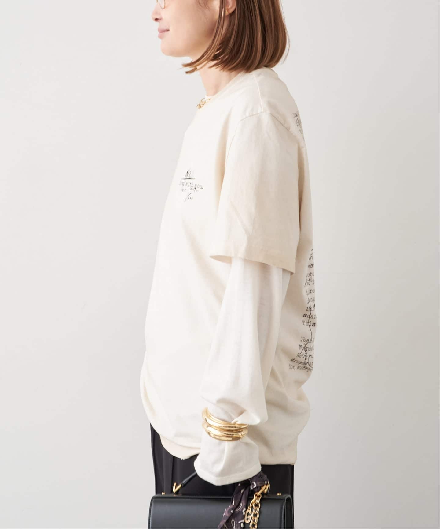 GOLDEN GOOSE / ゴールデングース】TSHIRT WITH PRINT（Tシャツ