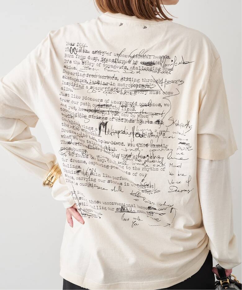 GOLDEN GOOSE / ゴールデングース】TSHIRT WITH PRINT（Tシャツ 