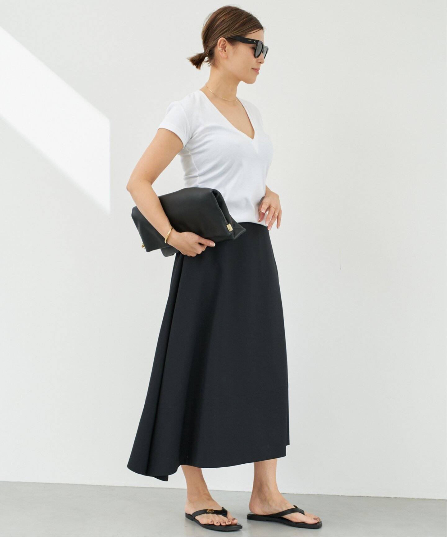 MADISONBLUE / マディソンブルー】DEEP V NECK TEE（Tシャツ 