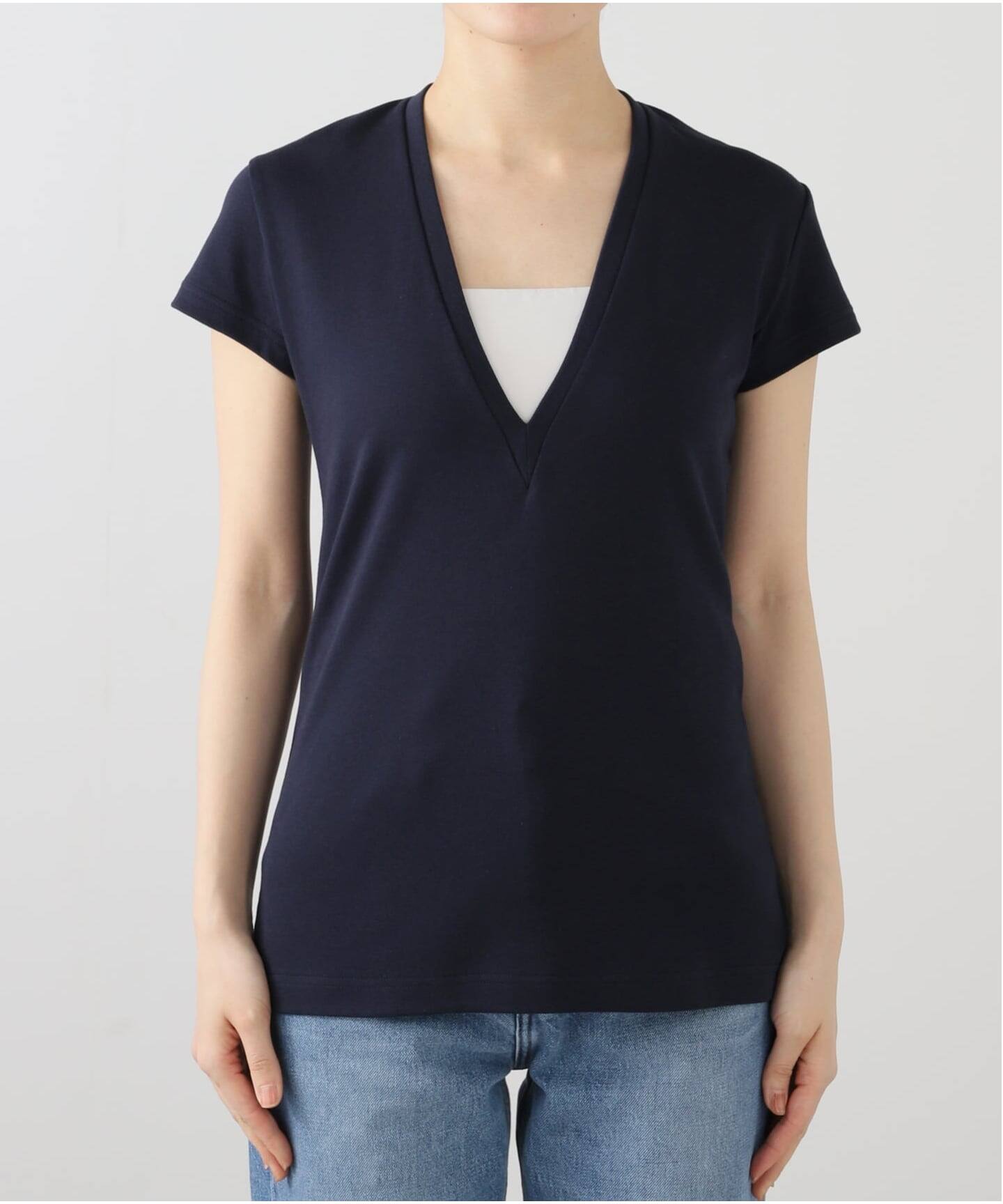 MADISONBLUE / マディソンブルー】DEEP V NECK TEE（Tシャツ