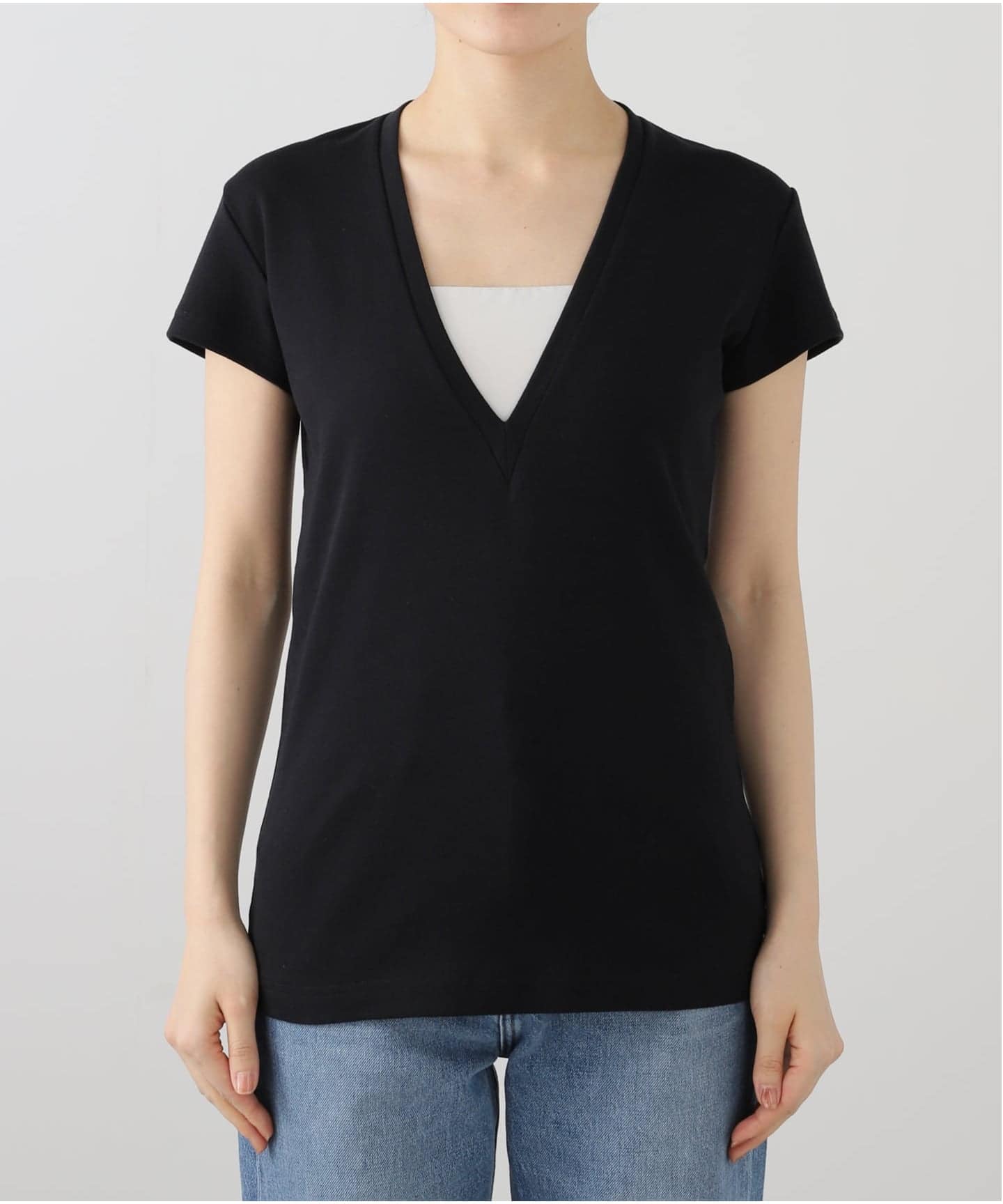 MADISONBLUE / マディソンブルー】DEEP V NECK TEE（Tシャツ