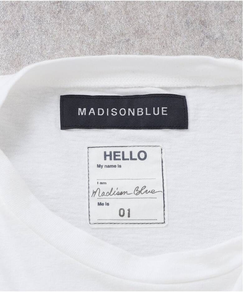 MADISONBLUE / マディソンブルー】HELLO TEE（Tシャツ／カットソー 