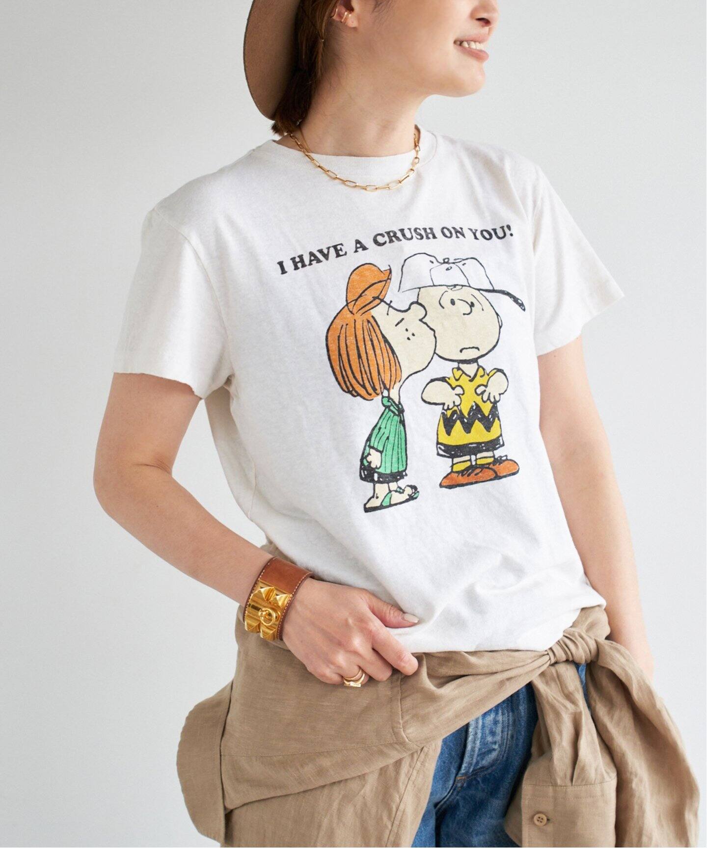 RE/DONE/リダン】CLASSIC TEE PEANUTS CRUSH（Tシャツ／カットソー  