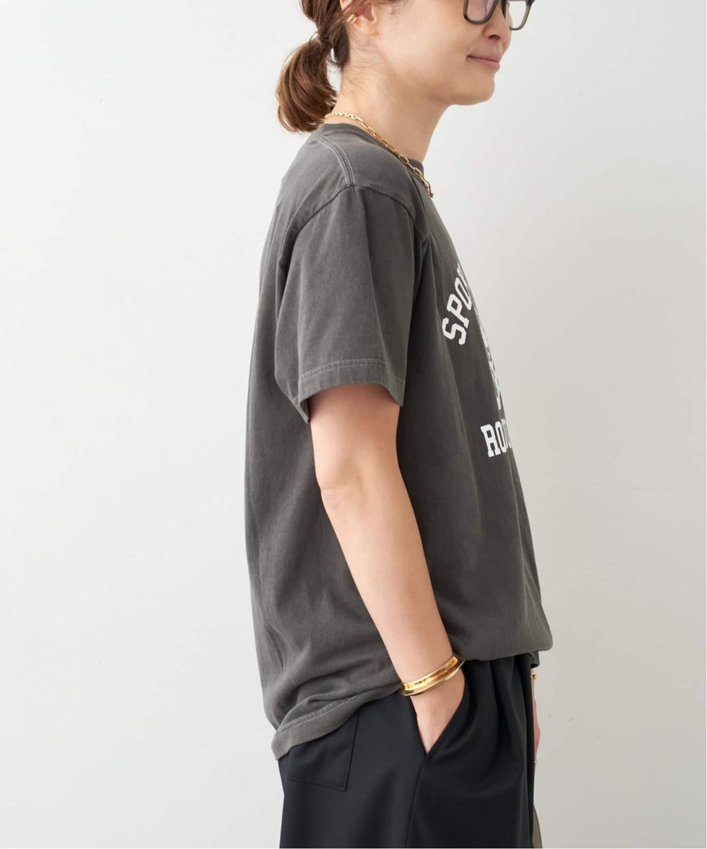 トップス DeuxiemeClasse CREW NECK LOGO EMBROIDERY DeuxiemeClasse CREW NECK LOGO EMBROIDERY（Deuxieme Classe