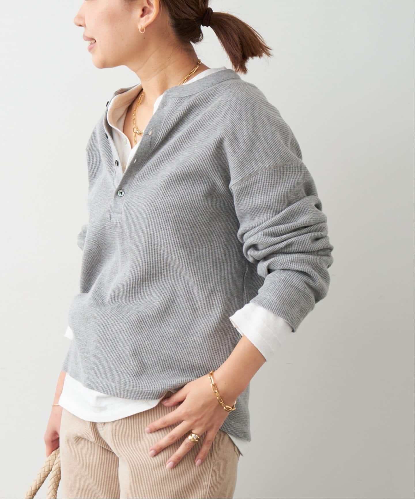 AMERICANA/アメリカーナ】 WAFFLE LONGSLEEVE Tシャツ（Tシャツ