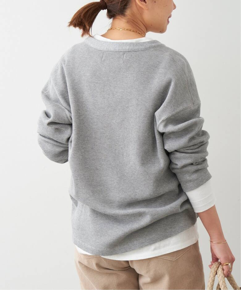 AMERICANA/アメリカーナ】 WAFFLE LONGSLEEVE Tシャツ（Tシャツ 