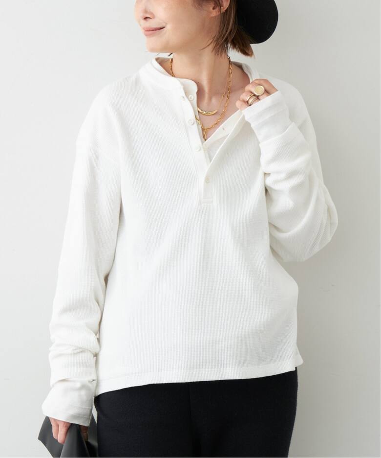 AMERICANA/アメリカーナ】 WAFFLE LONGSLEEVE Tシャツ（Tシャツ  