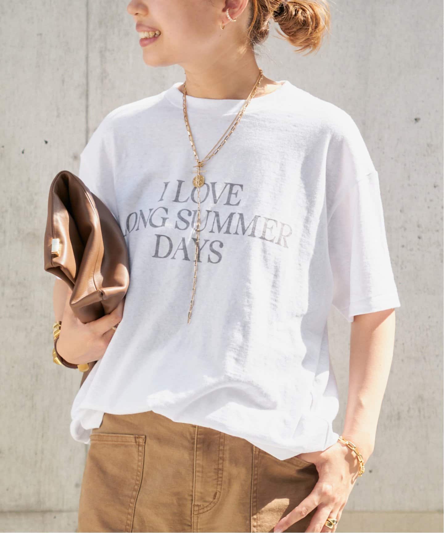 Deuxieme Classe　アメリカーナ　AMRCN Tシャツ　ホワイト Deuxieme ClasseアメリカーナAMRCN Tシャツホワイト