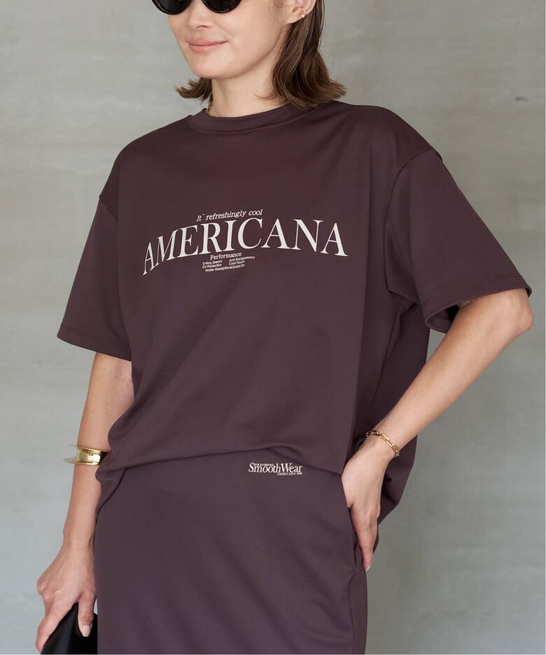 AMERICANA/アメリカーナ】COOL TEE（Tシャツ／カットソー）｜Deuxieme 