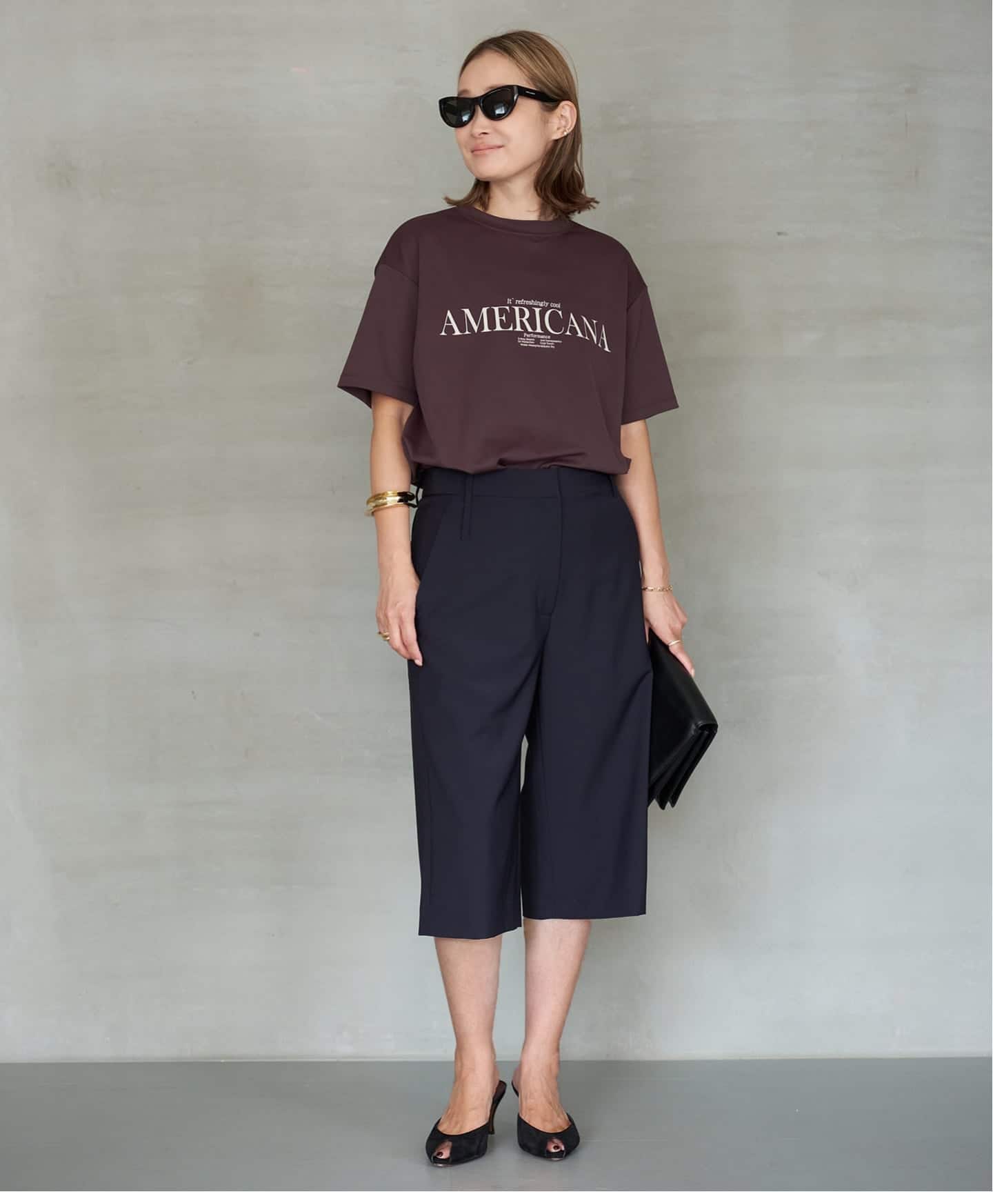 AMERICANA/アメリカーナ】COOL TEE（Tシャツ／カットソー