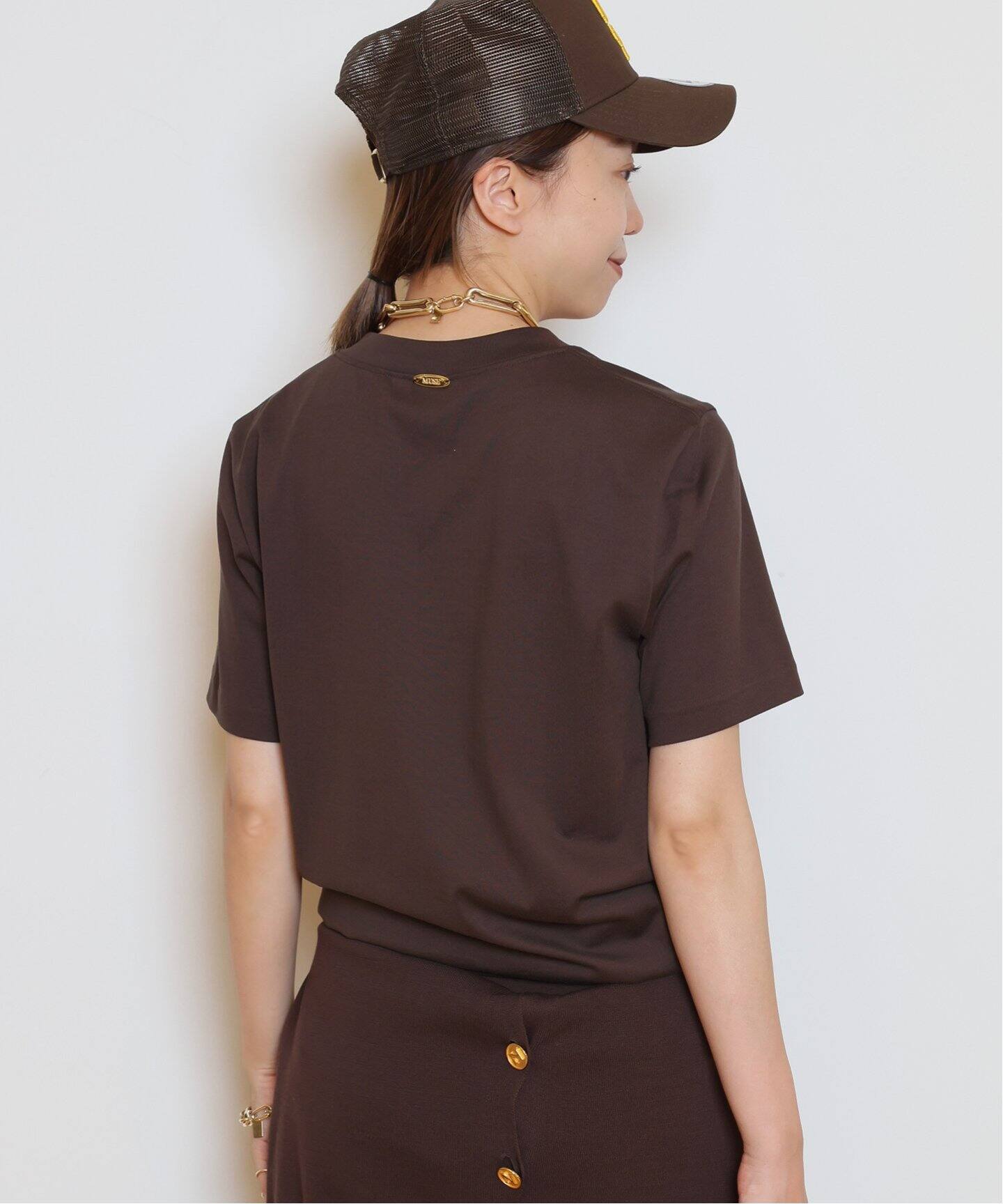 MUSE de Deuxieme Classe GLANCE Tシャツ ブラウン GLANCE Tシャツ（Tシャツ／カットソー）｜MUSE de Deuxieme