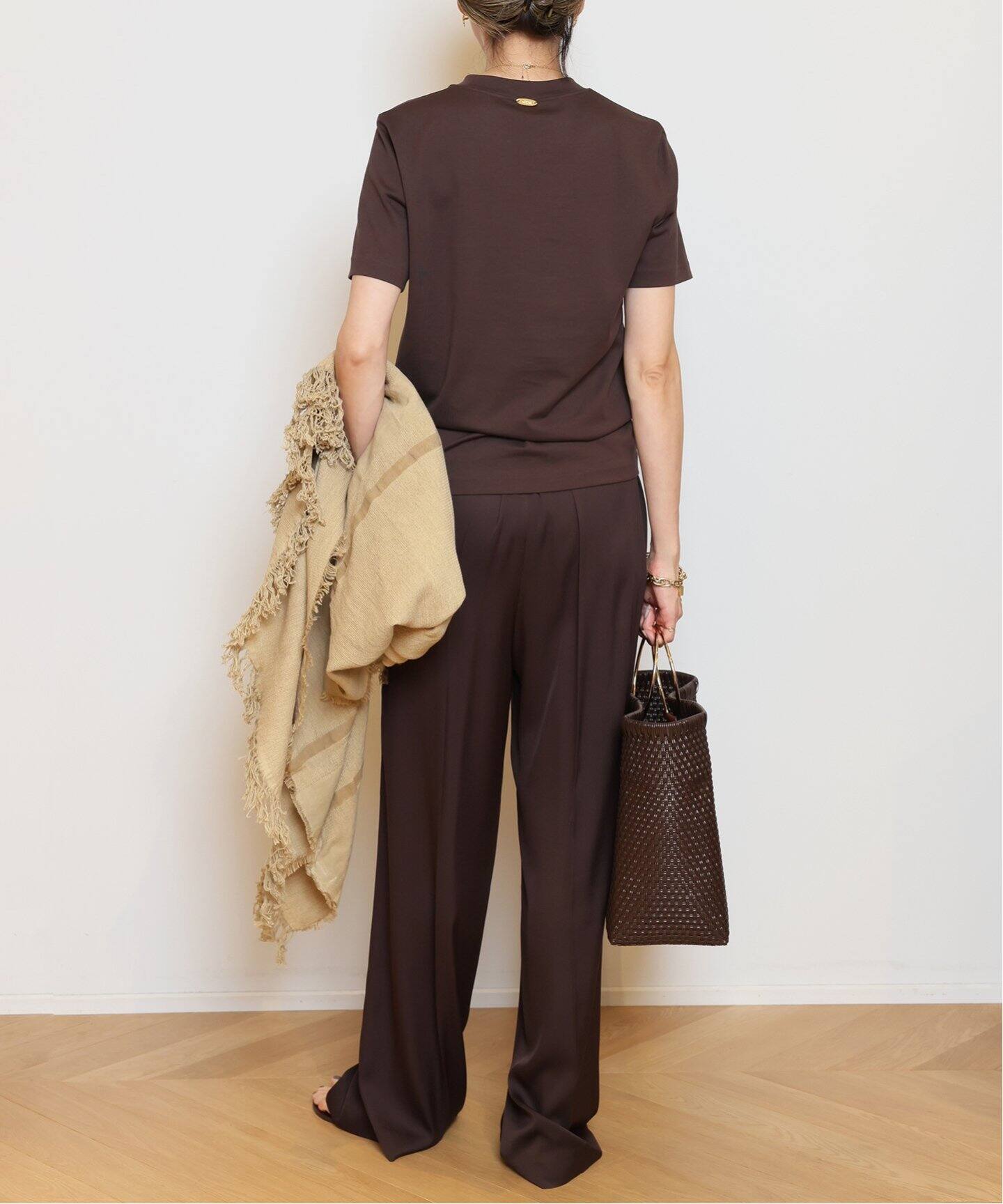 MUSE Deuxieme Classe Tシャツ ブラウン Refinement Tシャツ（Tシャツ／カットソー）｜MUSE de Deuxieme