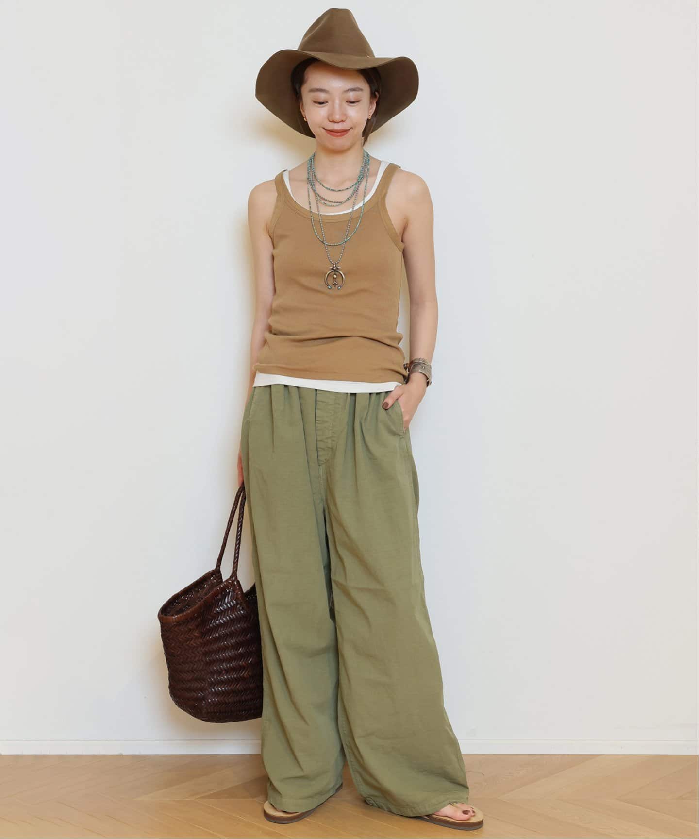 新品MUSE de Deuxieme Classe rib タンクトップ カーキ rib new タンクトップ（タンクトップ）｜MUSE de Deuxieme