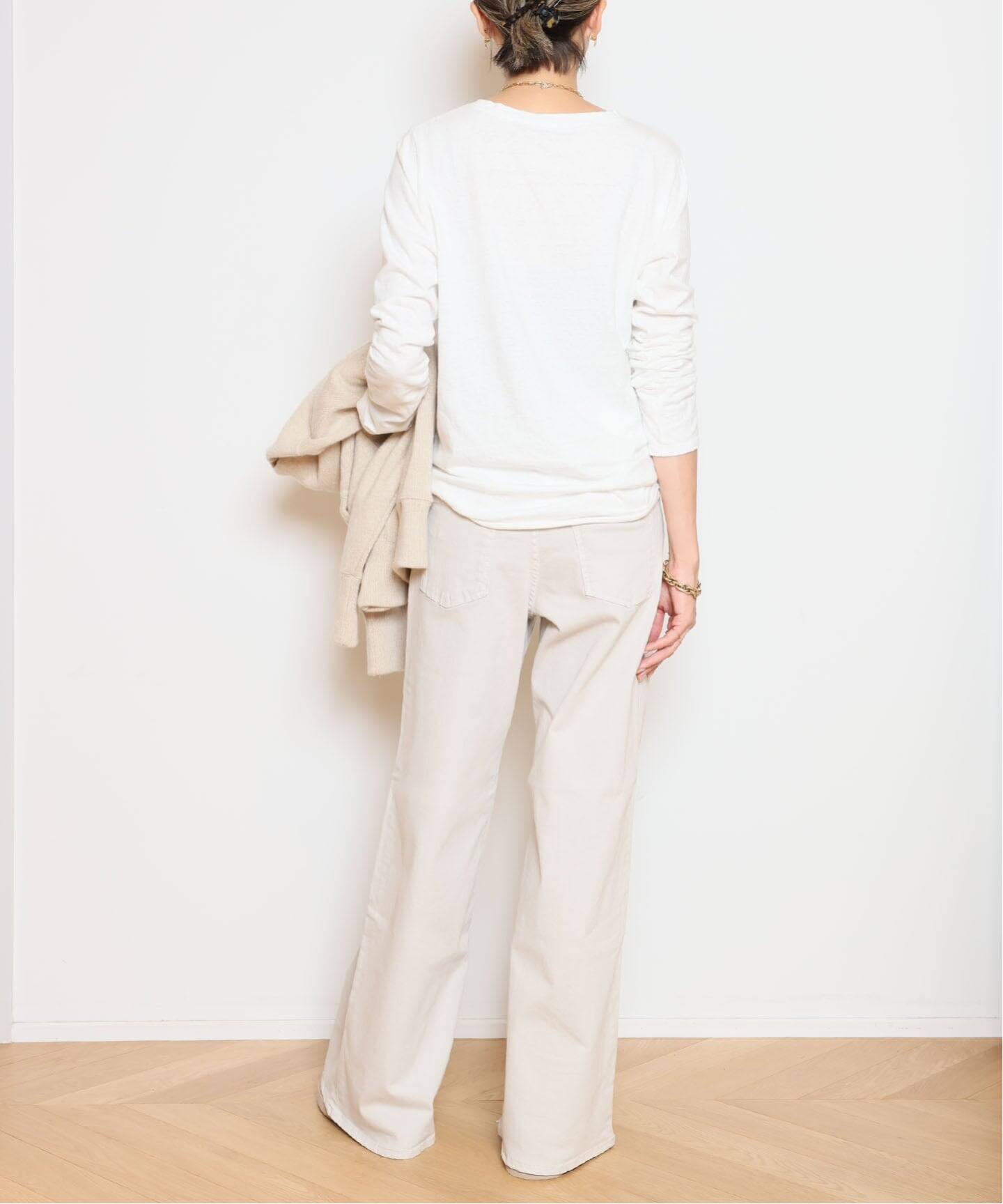 23日最終日★MUSEドゥーズィエムクラス Layering Tシャツ ホワイト Deuxieme Classe（ドゥーズィエムクラス） tシャツ * 追加 Layering T