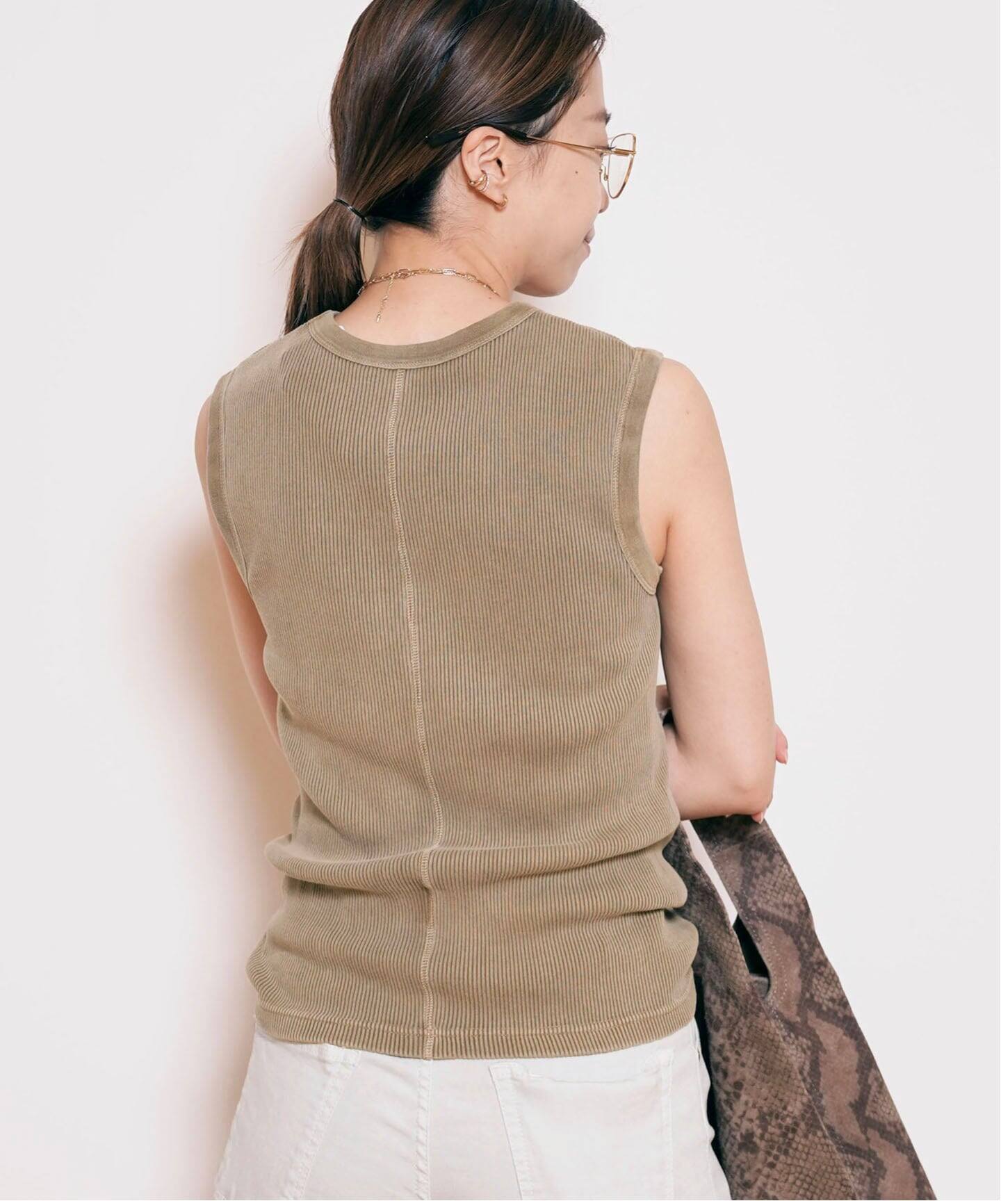【美品】DEUXIEME CLASSE Vintage ノースリーブTシャツ Deuxieme Classe tシャツ *Vintage ノースリーブ Tシャツ