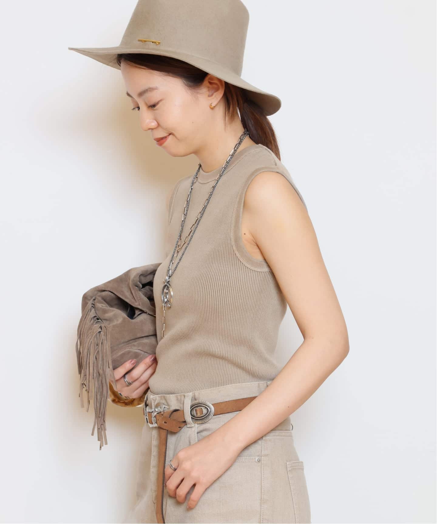 Vintage ノースリーブ Tシャツ(Tシャツ/カットソー)|MUSE de Vintage ノースリーブ Tシャツ(Tシャツ/カットソー)|MUSE de
