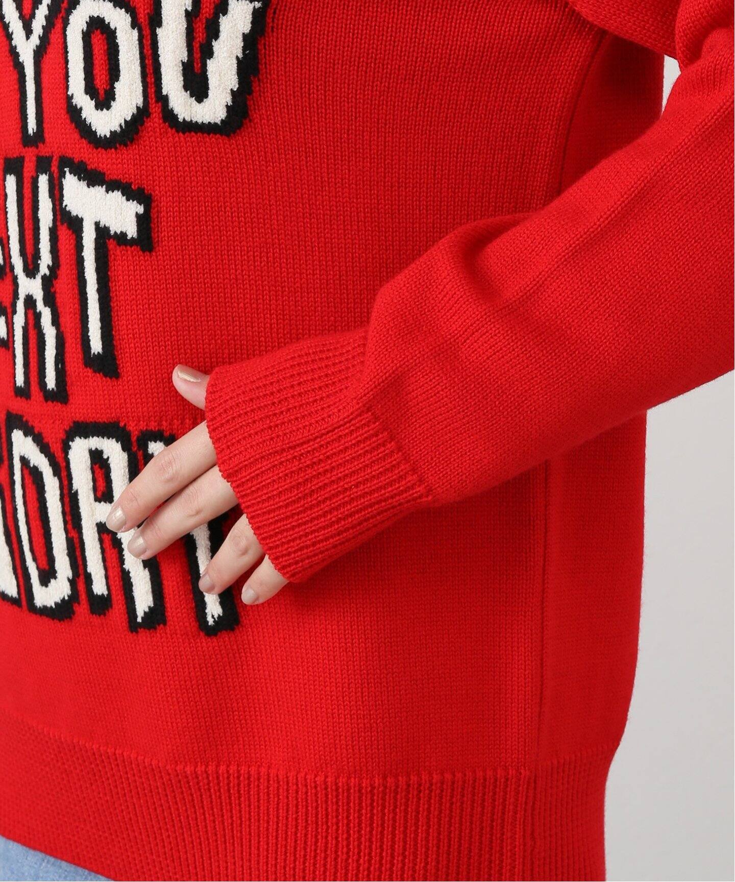 DSQUARED2/ディースクエアード】 LOGO クルーネックプルオーバーニット 