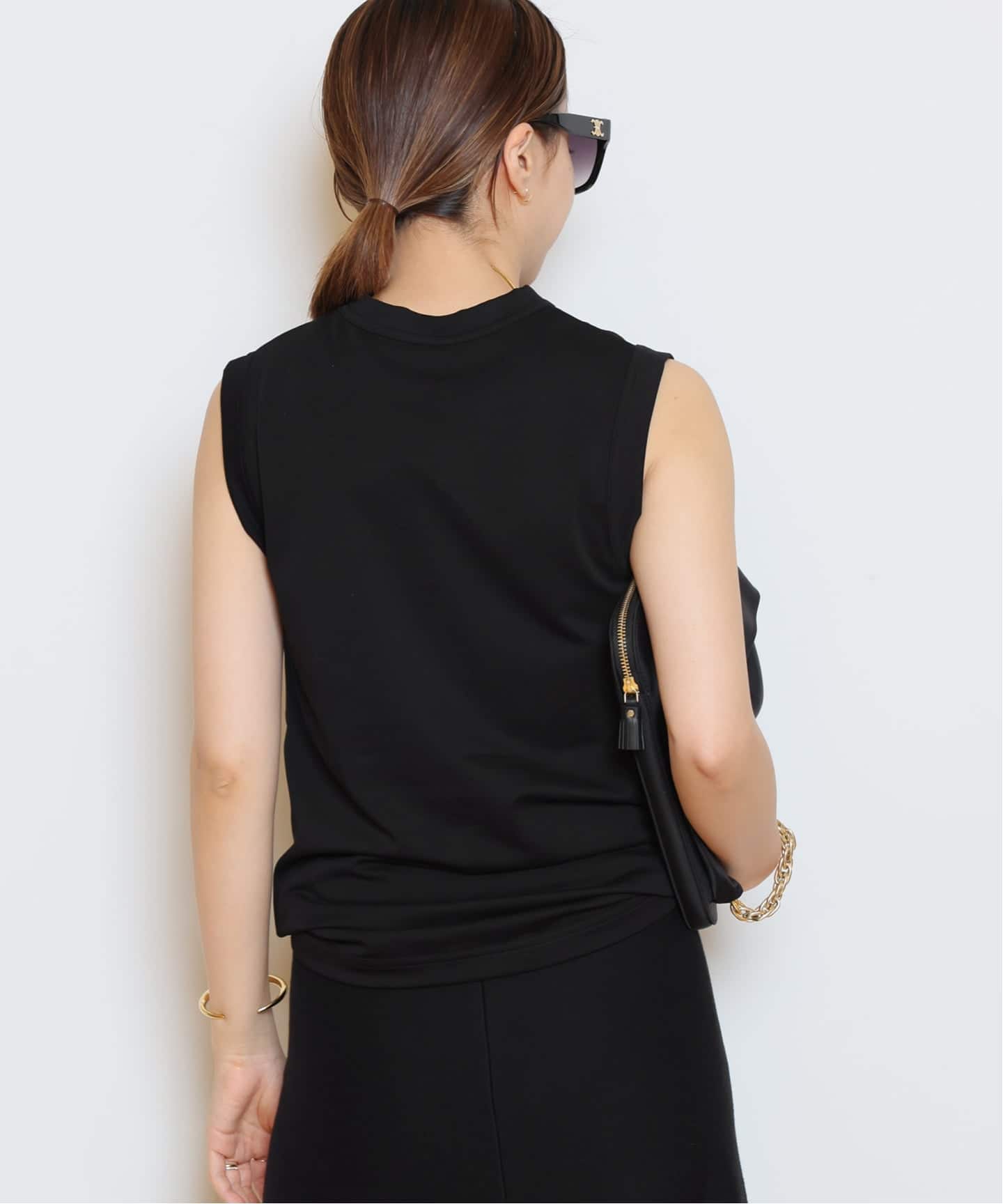 MADISONBLUE/マディソンブルー】CREW NECK SLEEVELESS Tシャツ（T